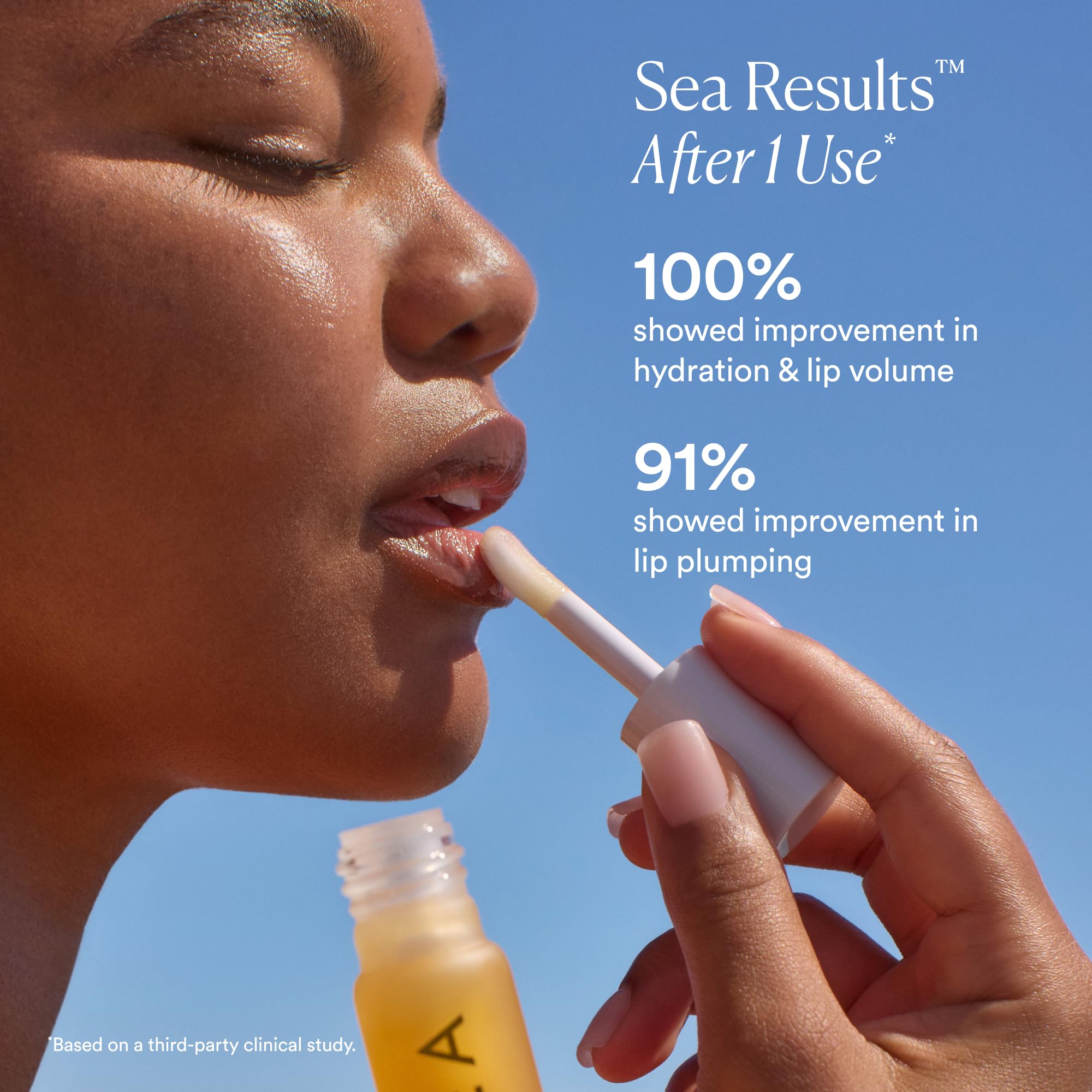 OSEA Hyaluronic Lip Oil Booster – Clean Beauty Lip Oil for Plump, Glossy, Hydrated Lips – Nourishing Seaweed & Meadowfoam Oil – Vegan, Non-Sticky, High-Shine Finish OSEA uk supplements