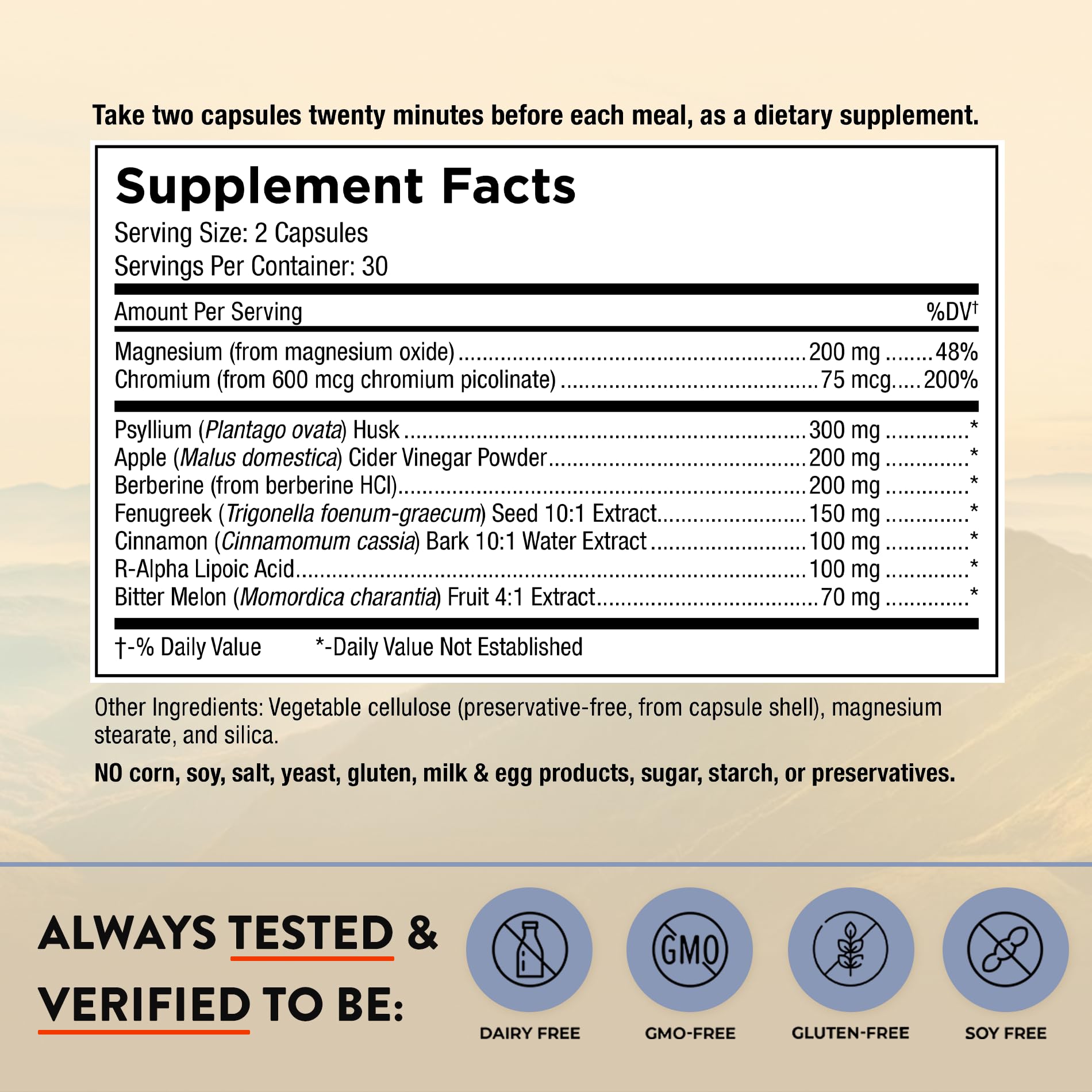 Mt. Angel Vitamins Blood Sugar Support Supplement - Natural Supplement with Pysllium Husk, Berberine with Ceylon Cinnamon, and Apple Cider Vinegar - Supports Healthy Blood Sugar Levels - 60 Capsules Mt. Angel Vitamins uk supplements
