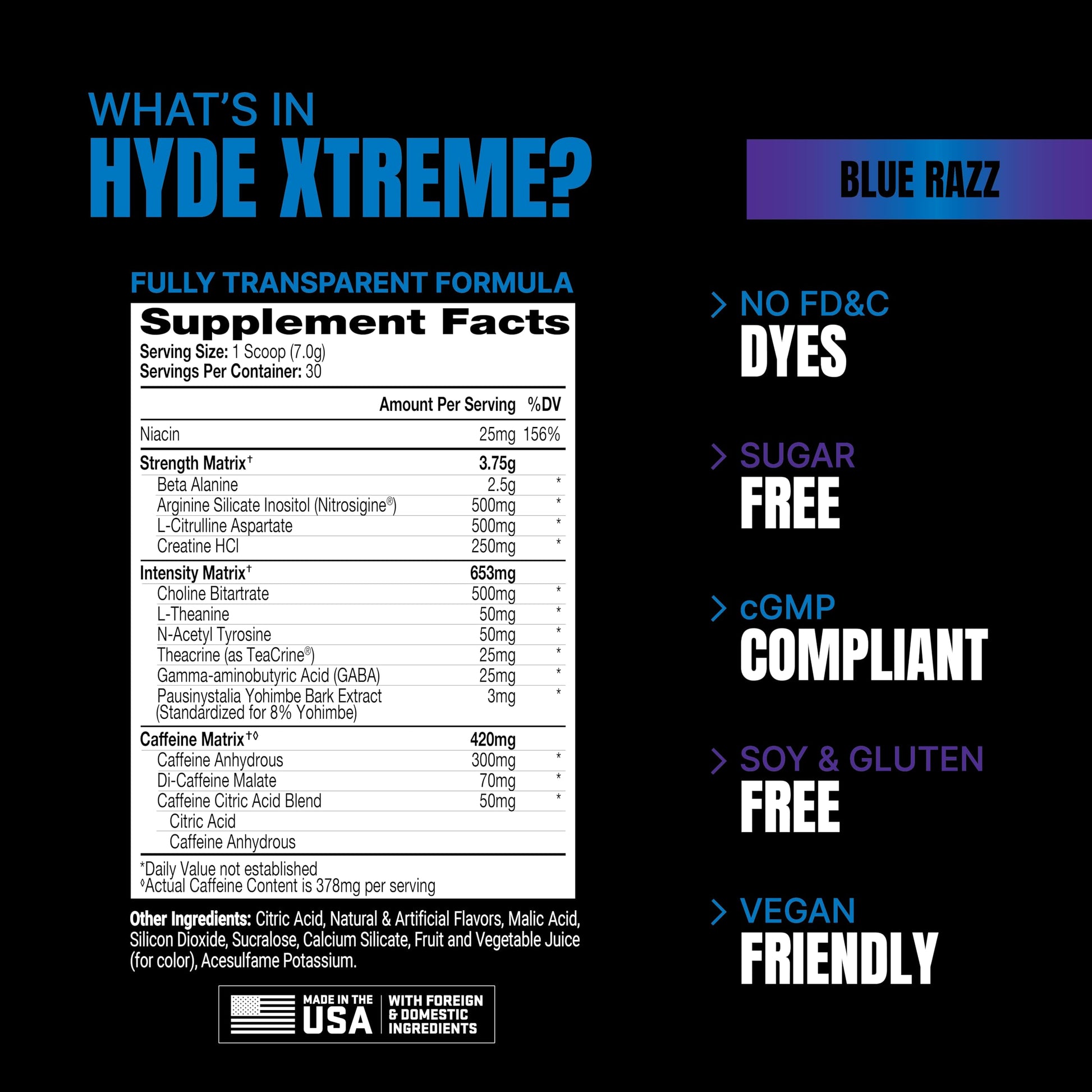 PROSUPPS Mr. Hyde Xtreme Pre-Workout Powder Energy Drink - Intense Sustained Energy PROSUPPS uk supplements