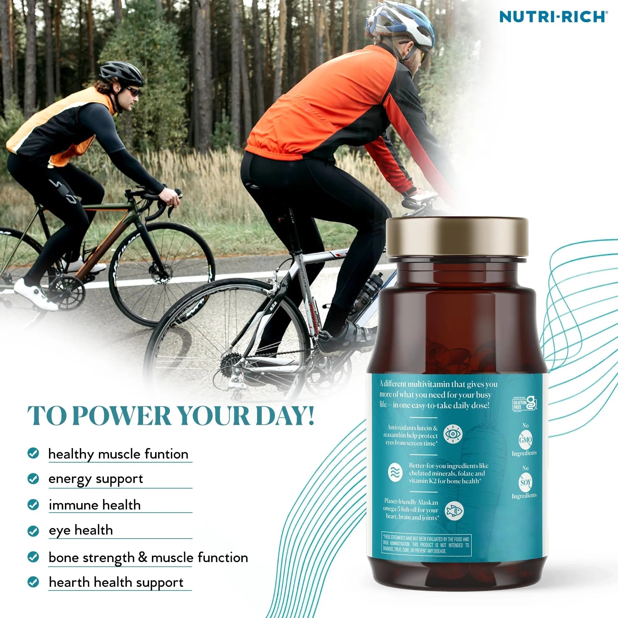 Nutri-Rich Essentials Multi | Multivitamin Supplement with Fish Oil Omega-3 for Men and Women, Supports Energy, Immune Health Nutri-Rich uk supplements