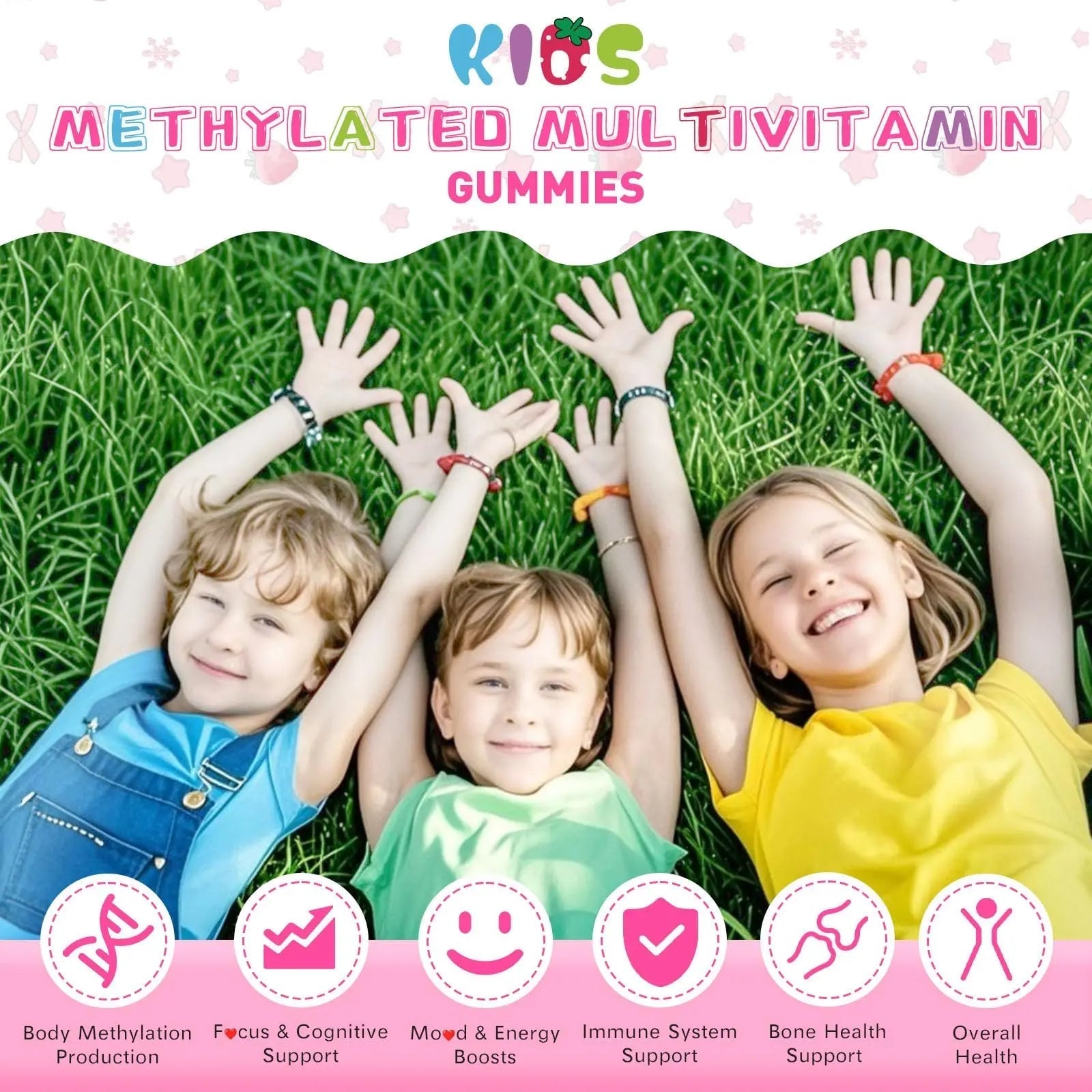 Elysx Kids Methylated Multivitamin Chewable & Liposomal Magnesium Glycinate 400mg Gummies, Immune & Brain, Muscle & Relax Elysx uk supplements