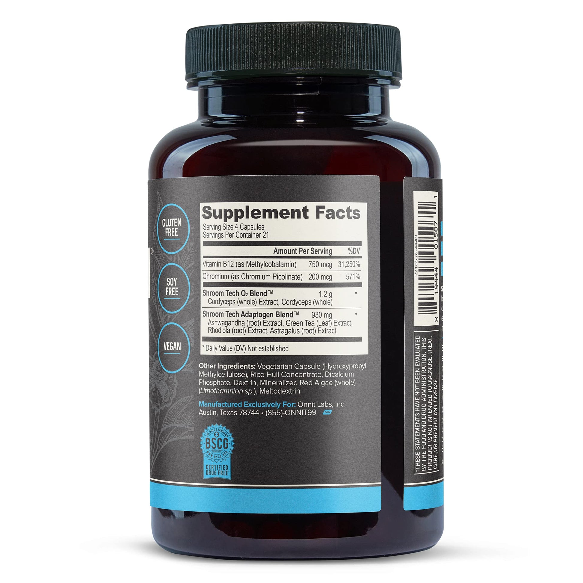 Onnit Shroom TECH Sport (84ct) | All Natural Pre-Workout Supplement with Ashwagandha ONNIT uk supplements