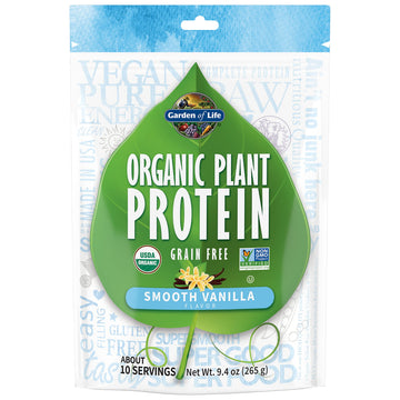 Garden of Life Organic Plant Based Protein Powder - Smooth Vanilla, Vegan, Grain Free Garden of Life uk supplements