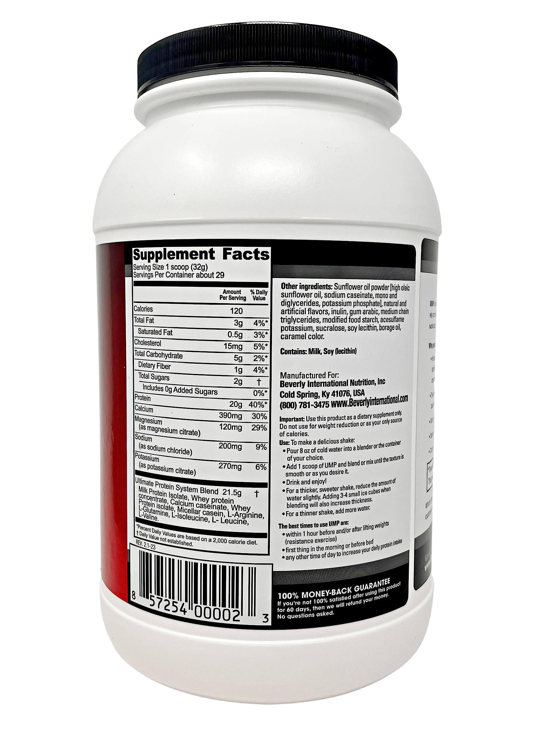 Beverly International UMP Protein Powder, Graham Cracker. Unique Whey-Casein Ratio Beverly International uk supplements