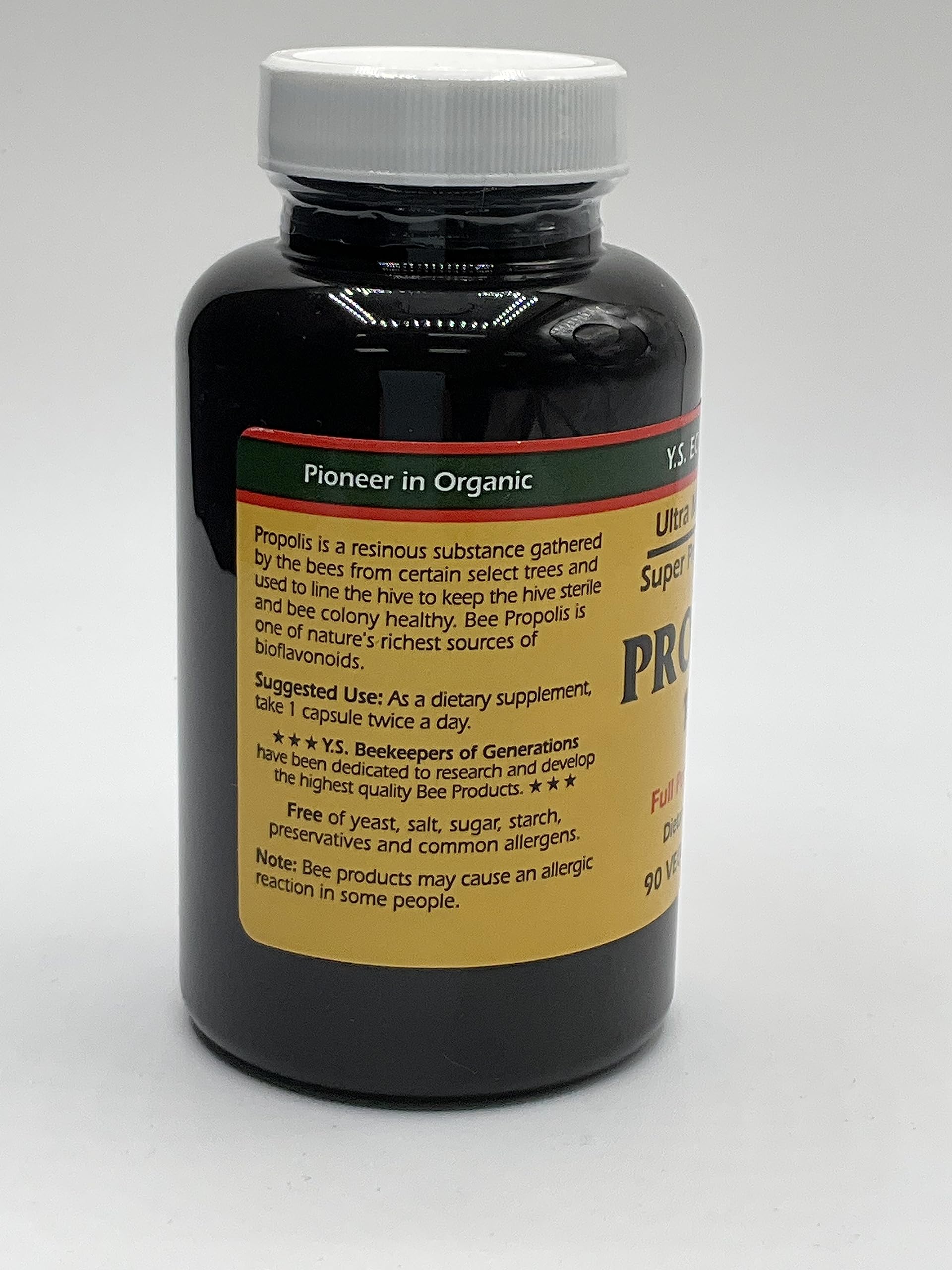 Y.S. Organic Bee Farms Propolis-Raw Unprocessed 1000mg - Your Gateway to Wellness - 90 Capsules with Bonus worldwidenutrition Multi Purpose Key Chain Worldwide Nutrition uk supplements