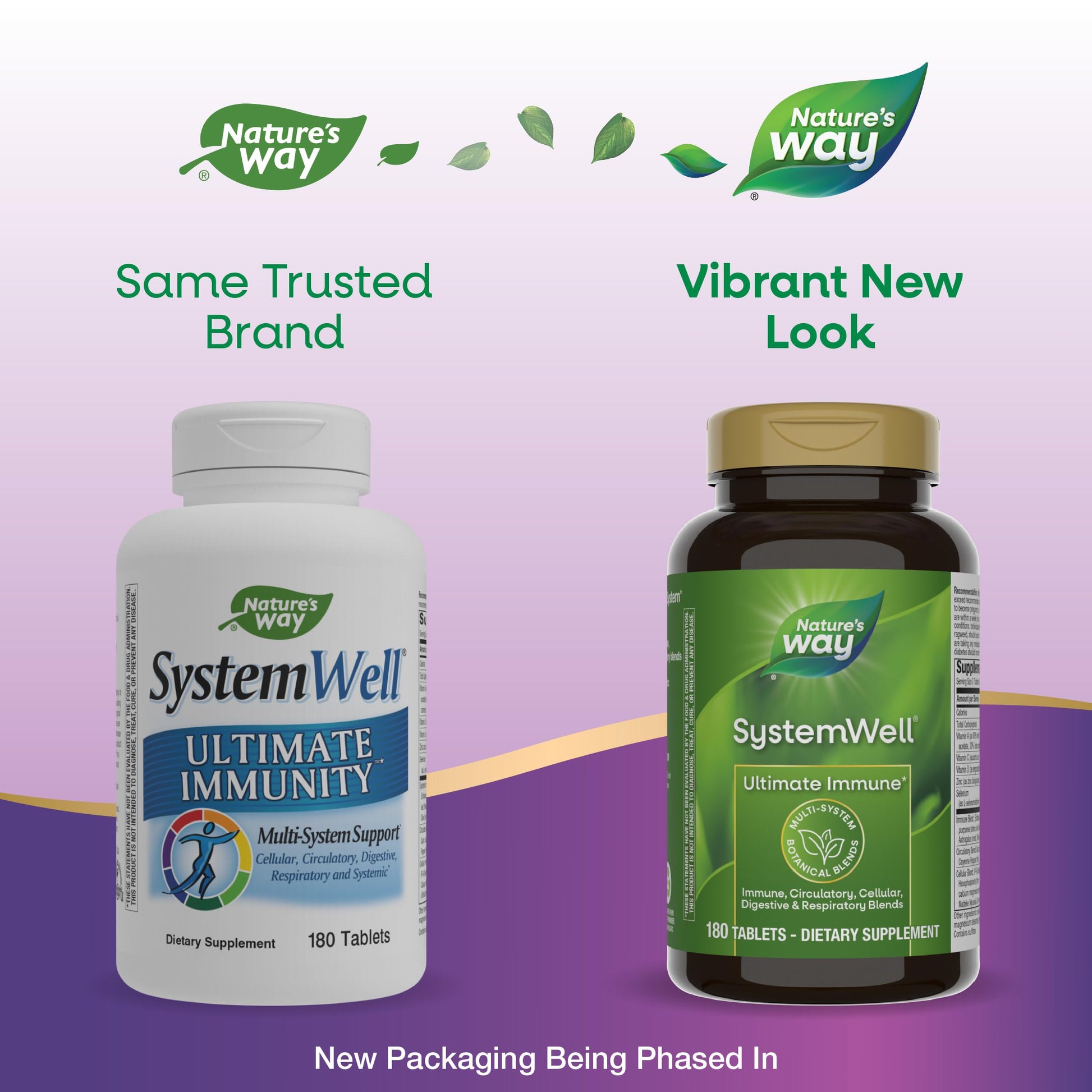 Nature's Way Systemwell Ultimate Immune* with Vitamins C, A, D, Zinc, & Selenium, Multi-System Botanical Blends Including Immune, Respiratory, Digestive & Circulatory, 180 Tablets (Packaging May Vary) Nature's Way uk supplements