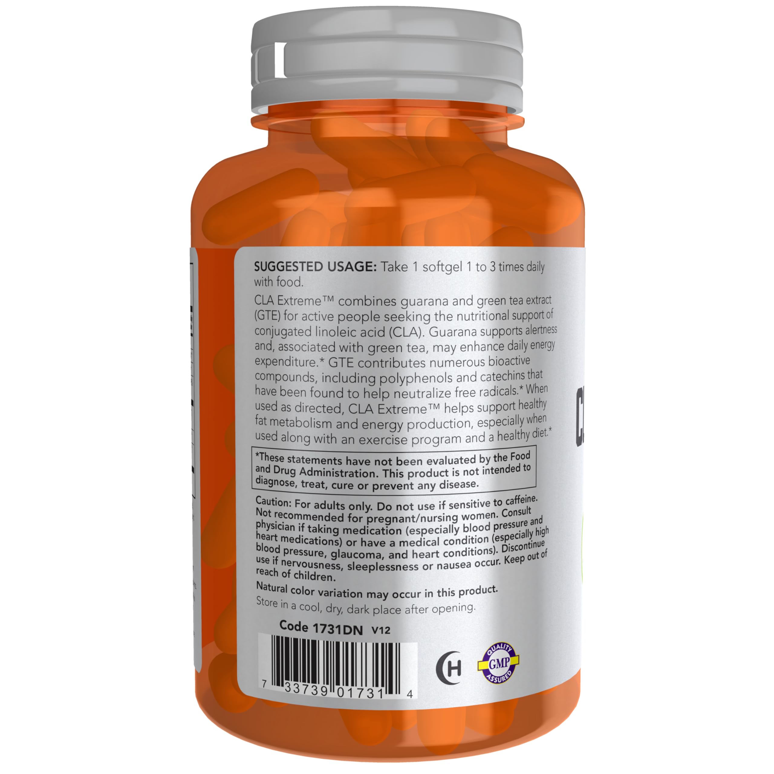 NOW Sports Nutrition, CLA Extreme™ (Conjugated Linoleic Acid) With Guarana & Green Tea NOW uk supplements