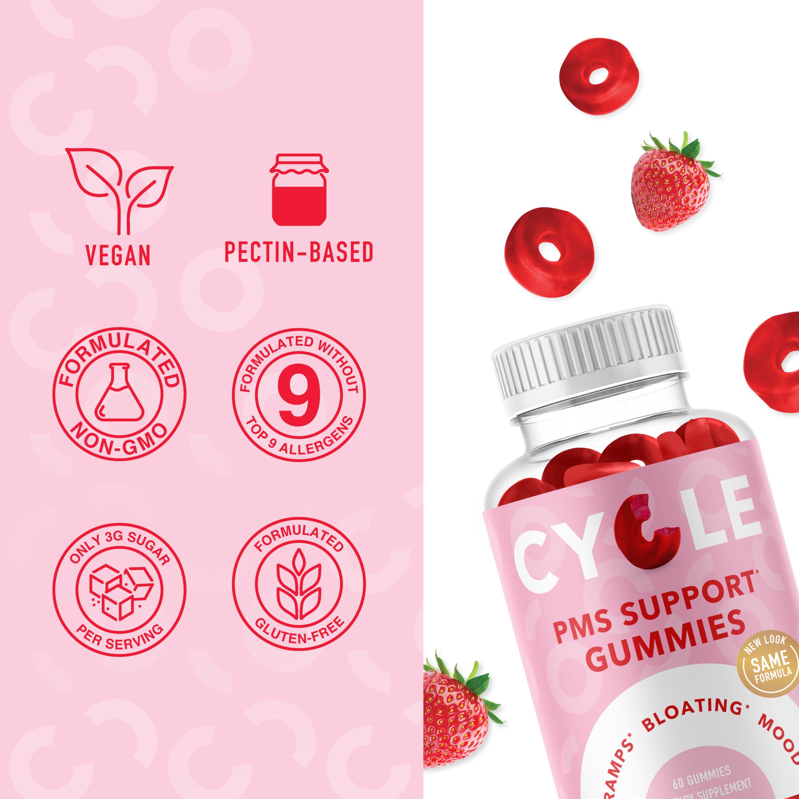 PMS Relief Gummies | Hormone Balance & Period Support Vitamins for Women | Vegan Gummy SMNutrition uk supplements