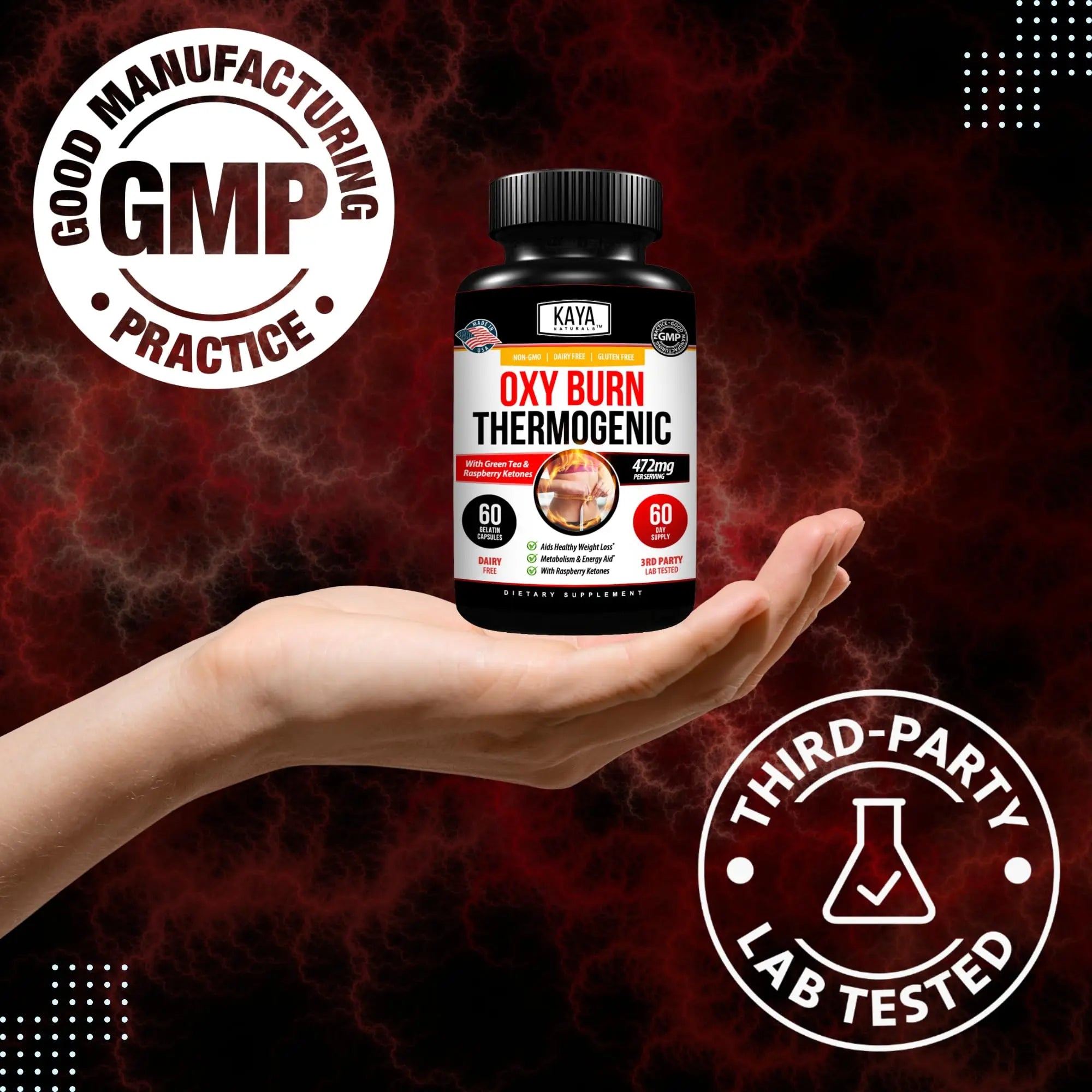Kaya Naturals Supreme Fat Burner - Weight Loss Pills Women & Men - Appetite Suppressant Supplement - Powerful Thermogenic Diet Pills Kaya Naturals uk supplements
