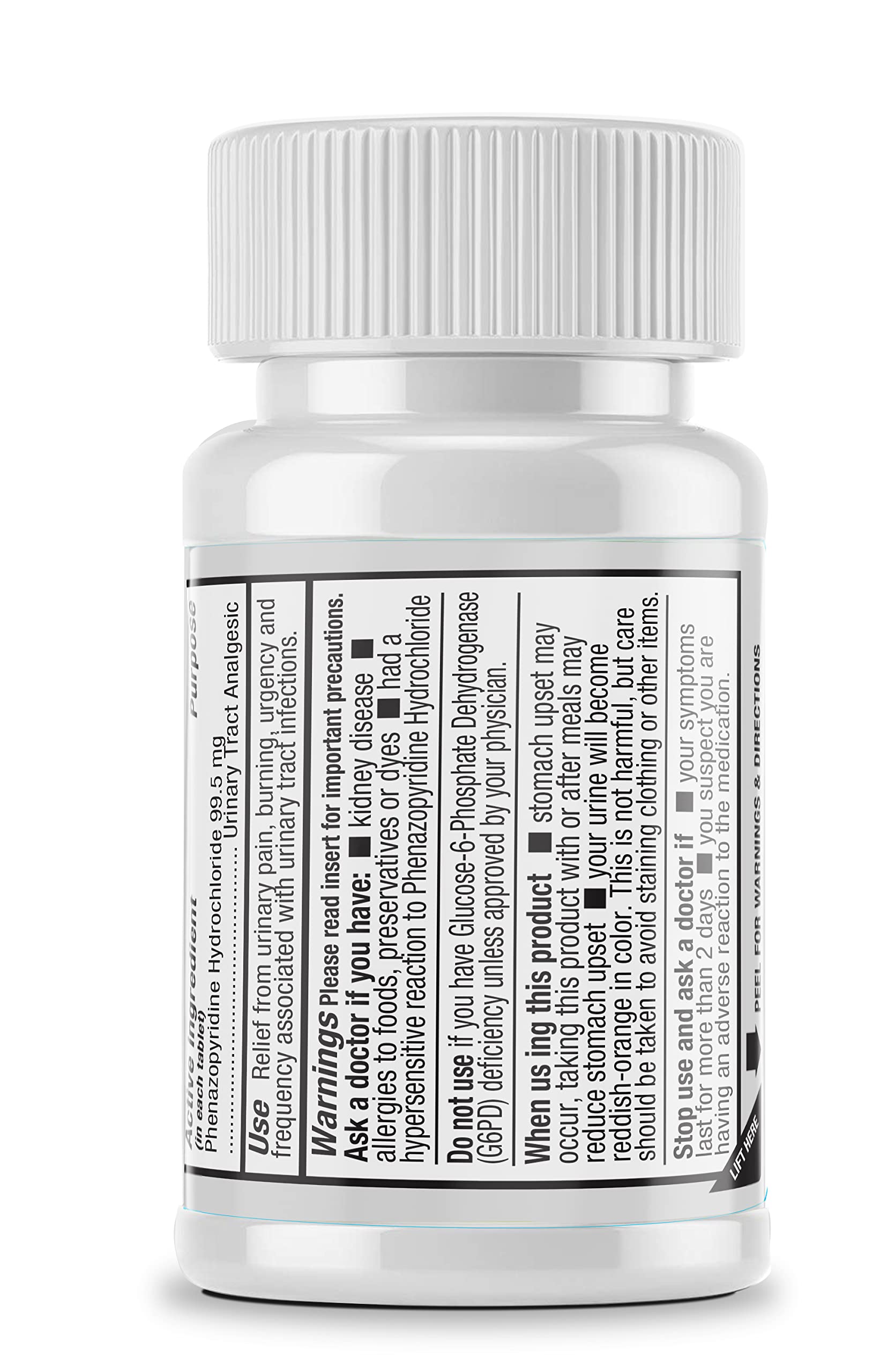 Safrel Urinary Pain Relief | UTI Relief | Fast Acting | Bladder Discomfort & Pain Relief | Phenazopyridine Hydrochloride 99.5mg (28 Count) Safrel uk supplements