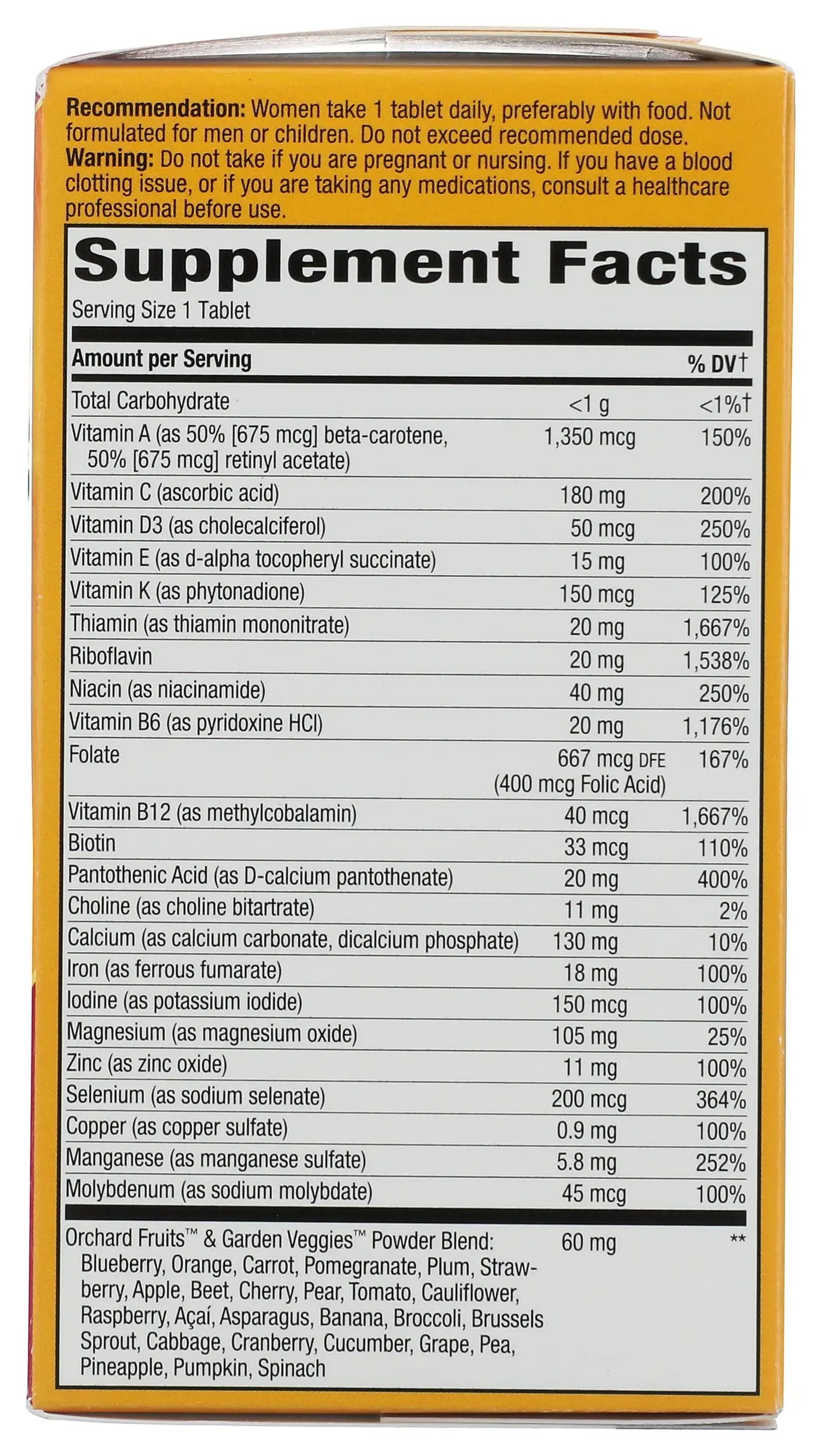 Natures Way Alive! Once Daily Womens, 60 CT Nature's Way uk supplements
