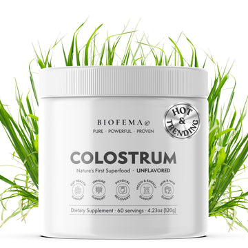 BIOFEMA Bovine Colostrum Supplement - Natures Superfood – First Milk Powder Magic for Gut Health, Immune Support, Physical Recovery, Skin, Hair & Nail Health BIOFEMA uk supplements
