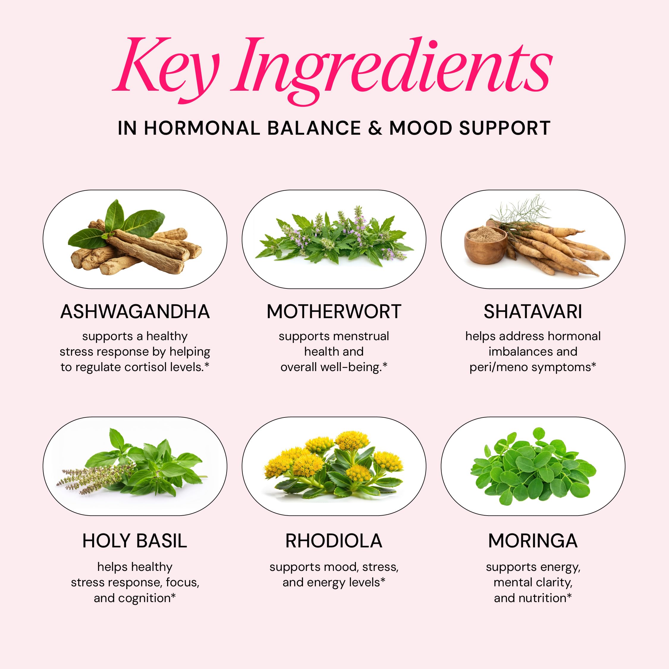 Ayurvedic Hormone Balance for Women | Cortisol Reducer | Mood, Energy, & Sleep Support | Regulates Estrogen | Stress Relief | Ashwagandha, Rhodiola, & Shatavari | Made in USA | 60 Ct. - OSH Wellness Freshly Moms uk supplements