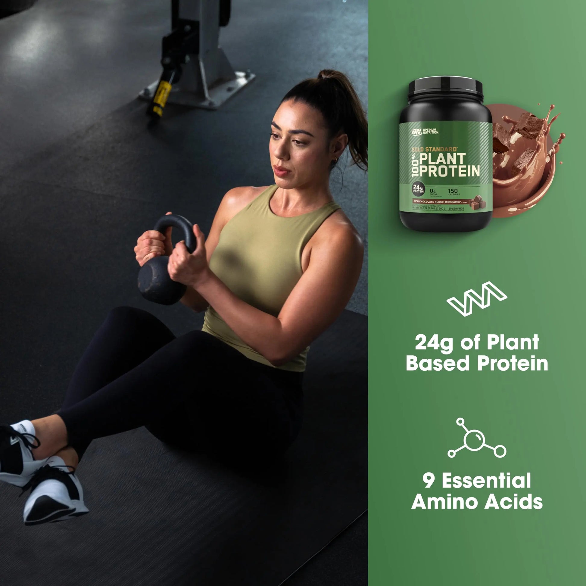 Optimum Nutrition Gold Standard 100% Plant Based Protein Powder, Gluten Free, Vegan Protein for Muscle Support and Recovery with Amino Acids - Rich Chocolate Fudge, 20 Servings (Packaging May Vary) Optimum Nutrition uk supplements
