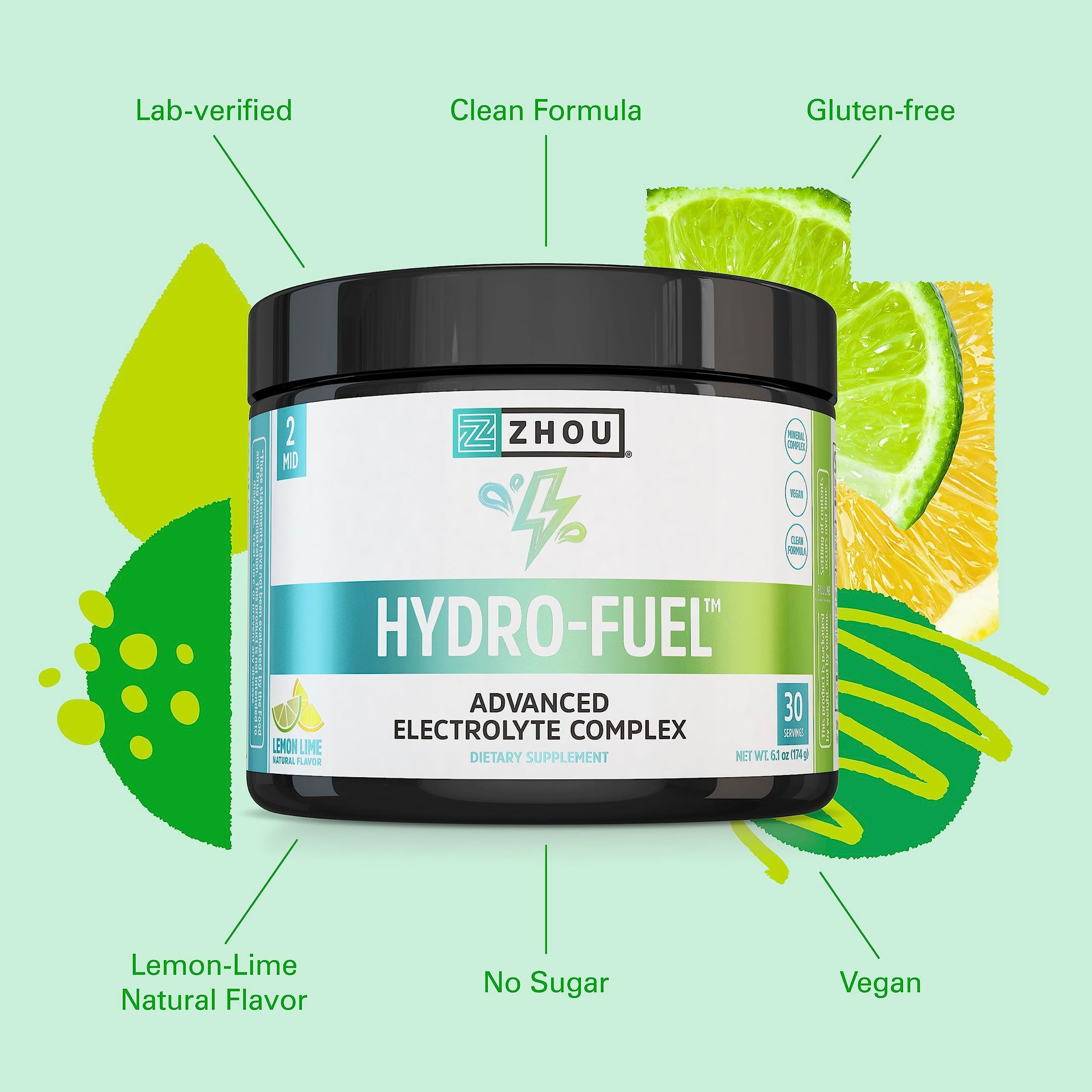 Zhou Nutrition Hydro Fuel, Sugar Free Electrolyte Powder, Replenish Nutrients, Restore Zhou Nutrition uk supplements