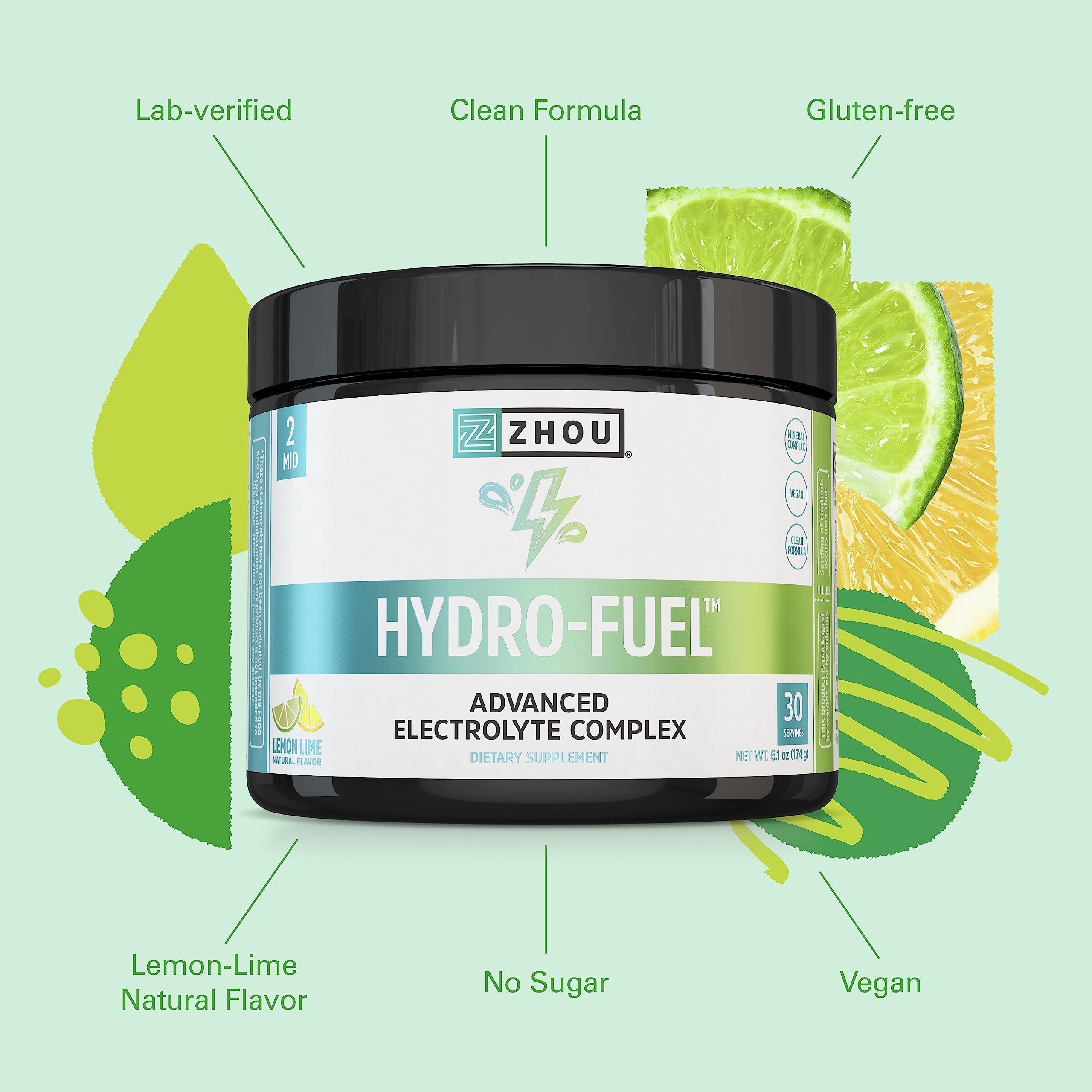 Zhou Nutrition Hydro Fuel, Sugar Free Electrolyte Powder, Replenish Nutrients, Restore Zhou Nutrition uk supplements