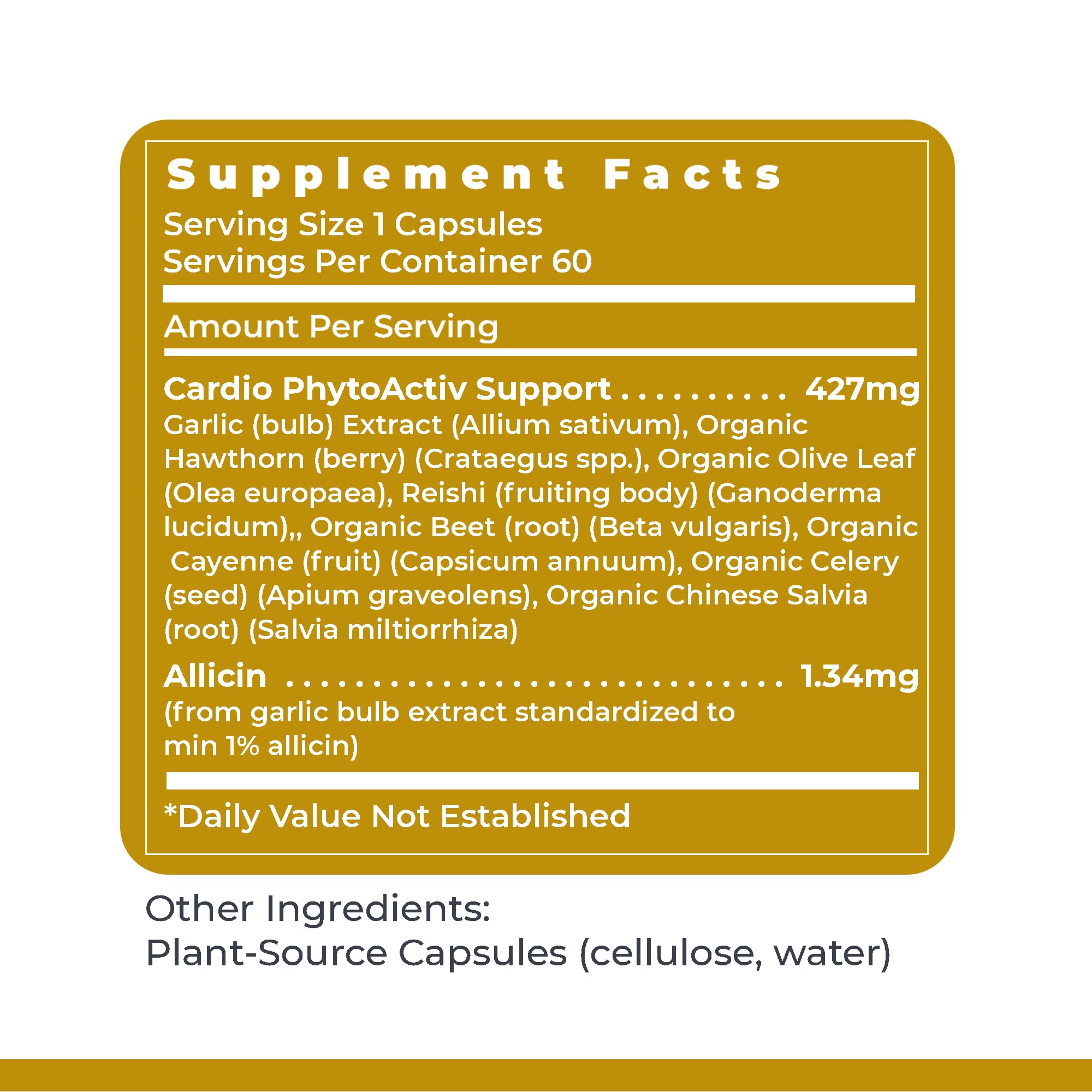 Premier Research Labs Premier BP Complex - Heart Health Supplements, BP Formula, Garlic Allicin Supplement, Natural Herbal BP Support Pills with Reishi & Cayenne Pepper - 60 Vegetarian Capsules Premier Research Labs uk supplements