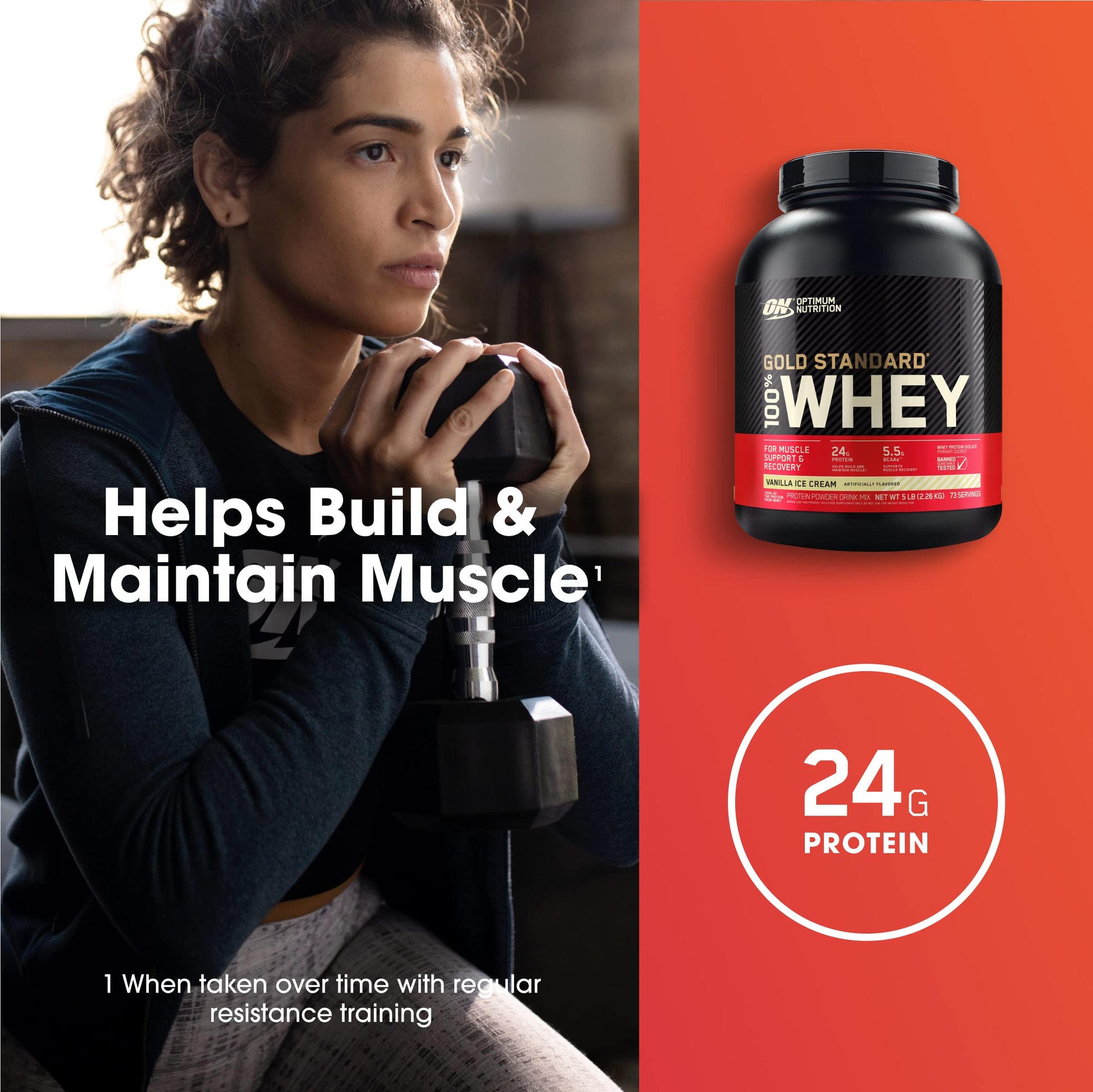 Optimum Nutrition Gold Standard 100% Whey Protein Powder, Vanilla Ice Cream & Microniz Optimum Nutrition uk supplements