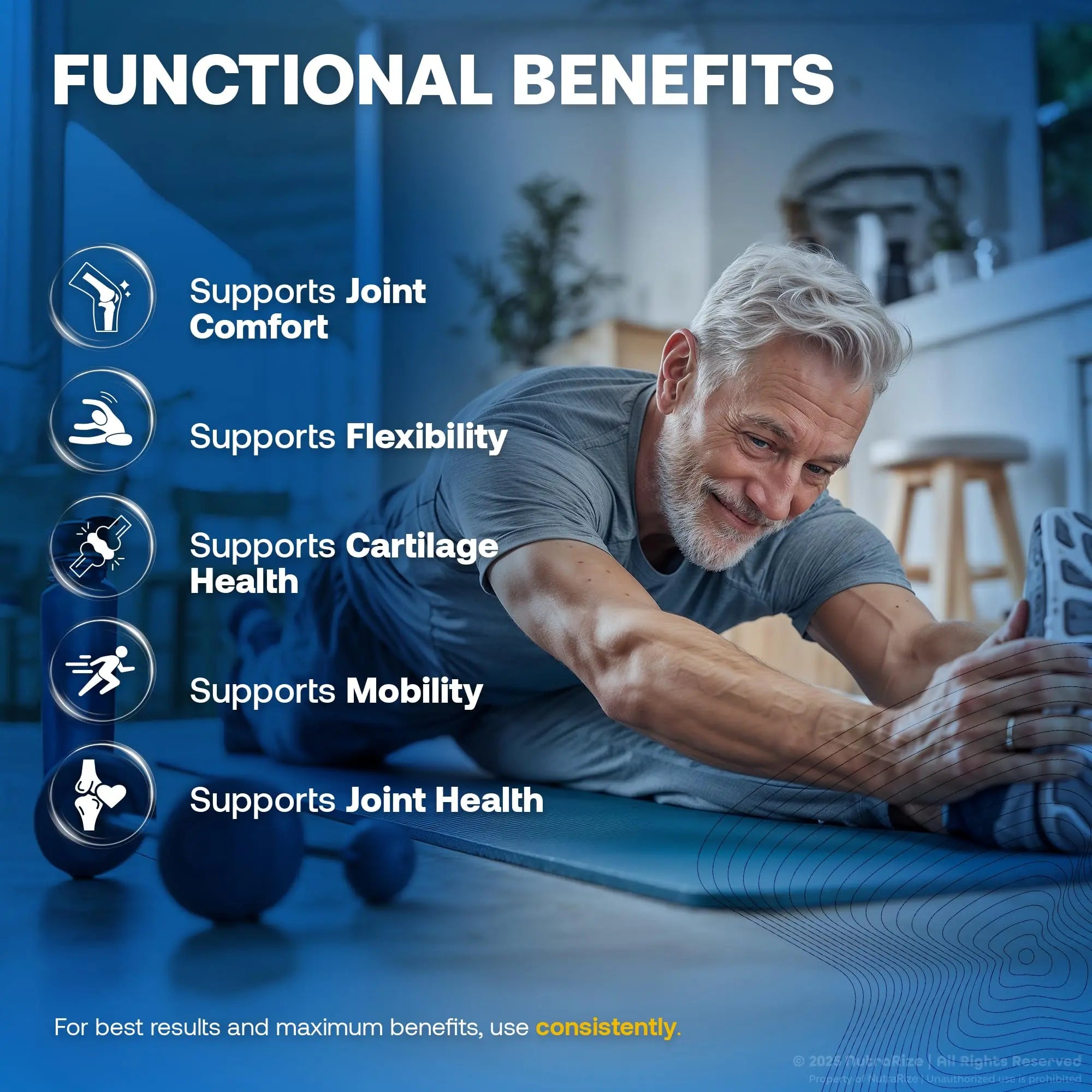 NutraRize (3 Pack) Arthro MD+ Capsules, Official Arthro MD Joint Support, All Natural Formula to Support Flexibility and Mobility, Premium Pills for Healthy Joints, Arthro M D Review (180 Capsules) NutraRize uk supplements