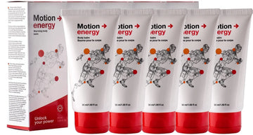 Motion Energy - Body Balm | Eucalyptus, Rosemary, Cinnamon Essential Oils & Ginger | 50 ml | 5 Pack Motion Energy uk supplements