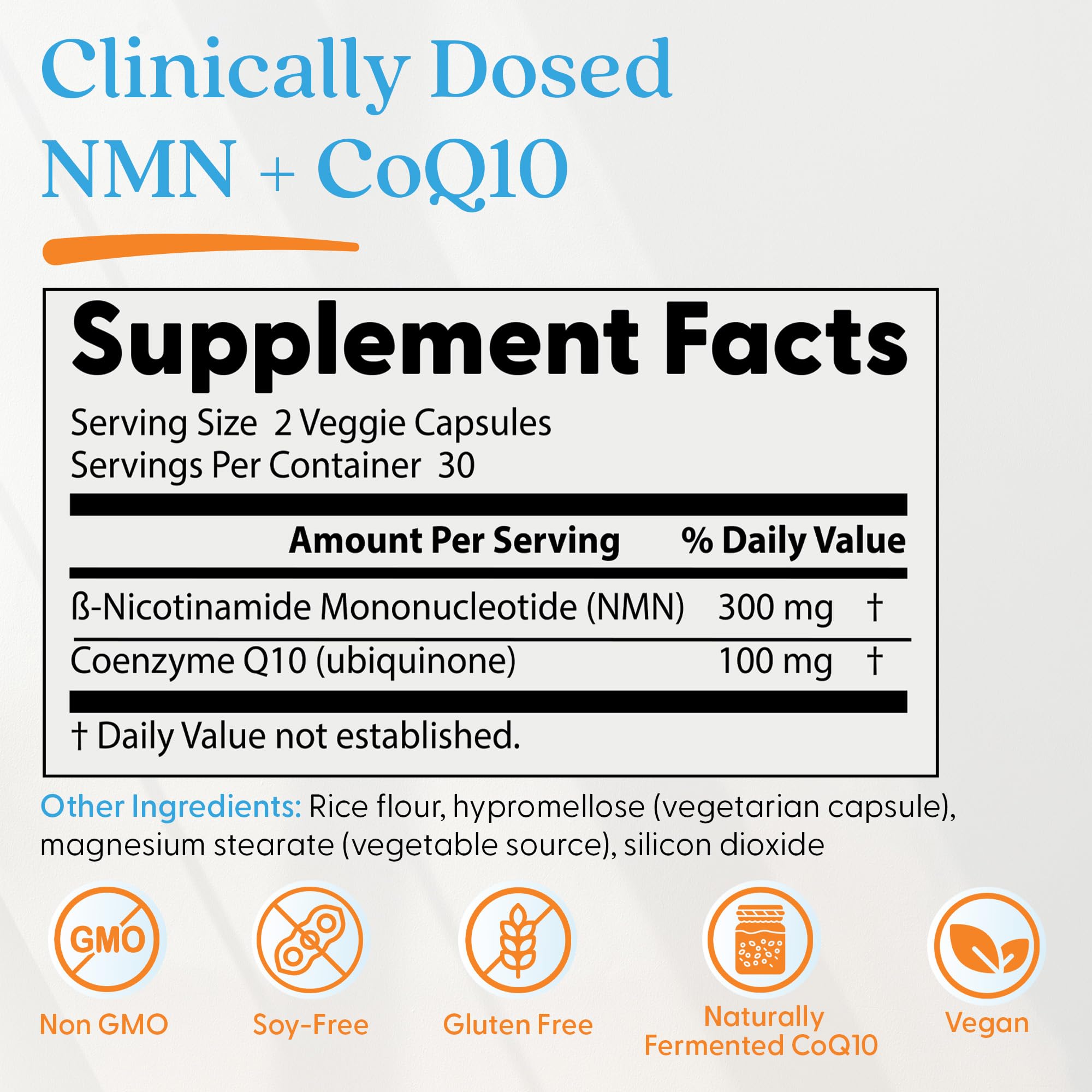 Doctor's Best NMN + CoQ10 Supplement for Women & Men - Supports NAD+ Production & Cellular Energy, Beta Nicotinamide Mononucleotide 150 mg & Coenzyme Q10 50 mg per Capsule, Vegan, Non GMO- 60 Veg Caps Doctor's BEST uk supplements