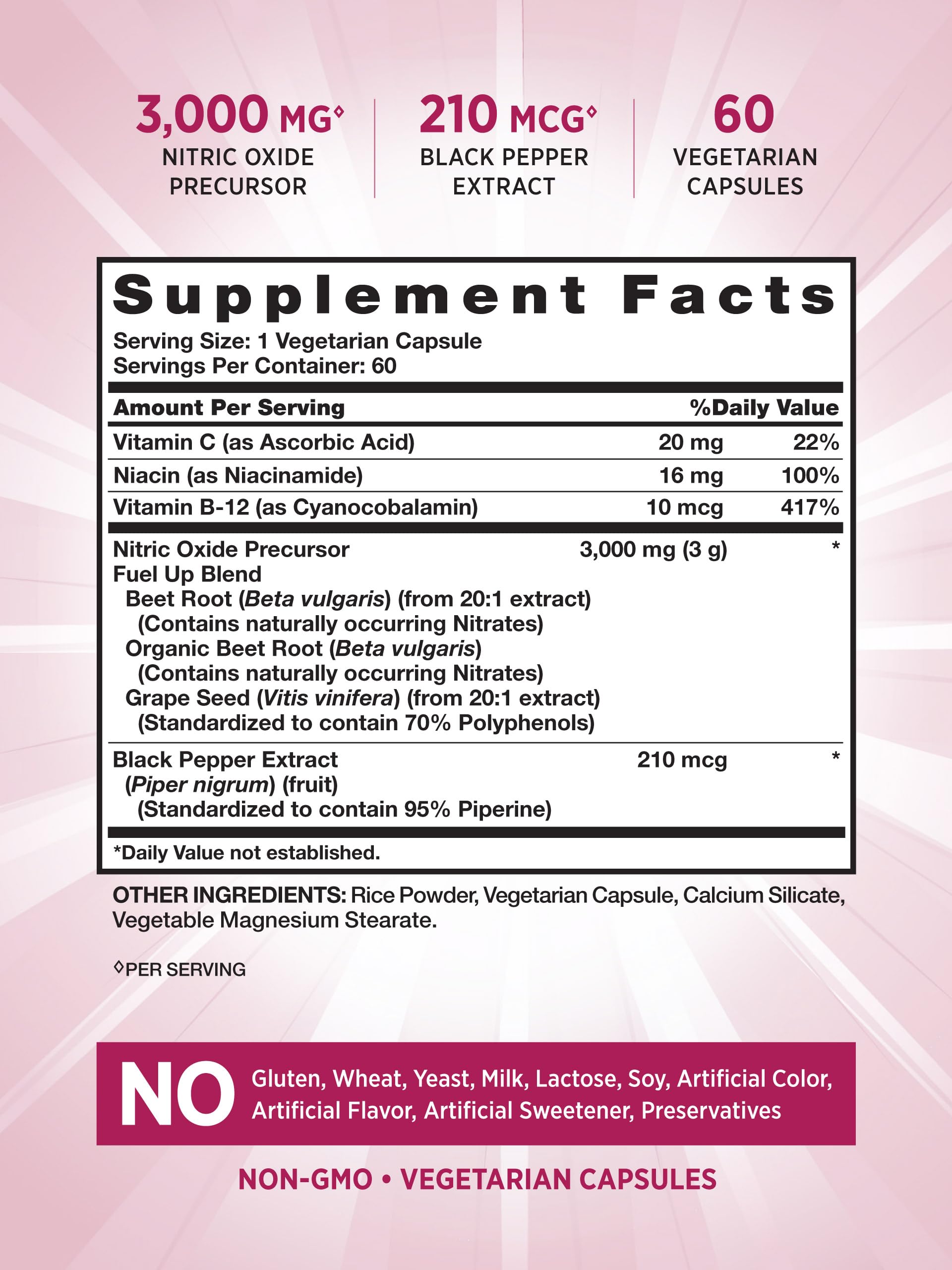 Nature's Truth Beet Root Capsules | 60 Count | Nitric Oxide Supplement for Men and Women Nature's Truth uk supplements
