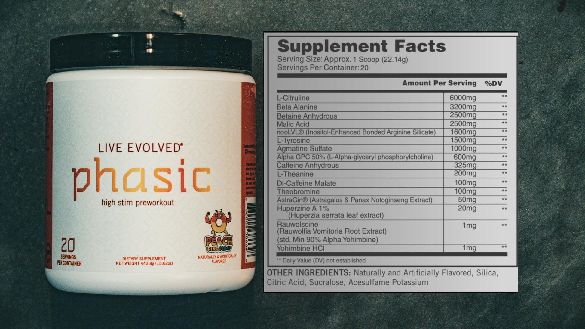 Live Evolved Phasic - High Stim Pre Workout for Men & Women - Energy | Pump | Nootropics Live Evolved uk supplements
