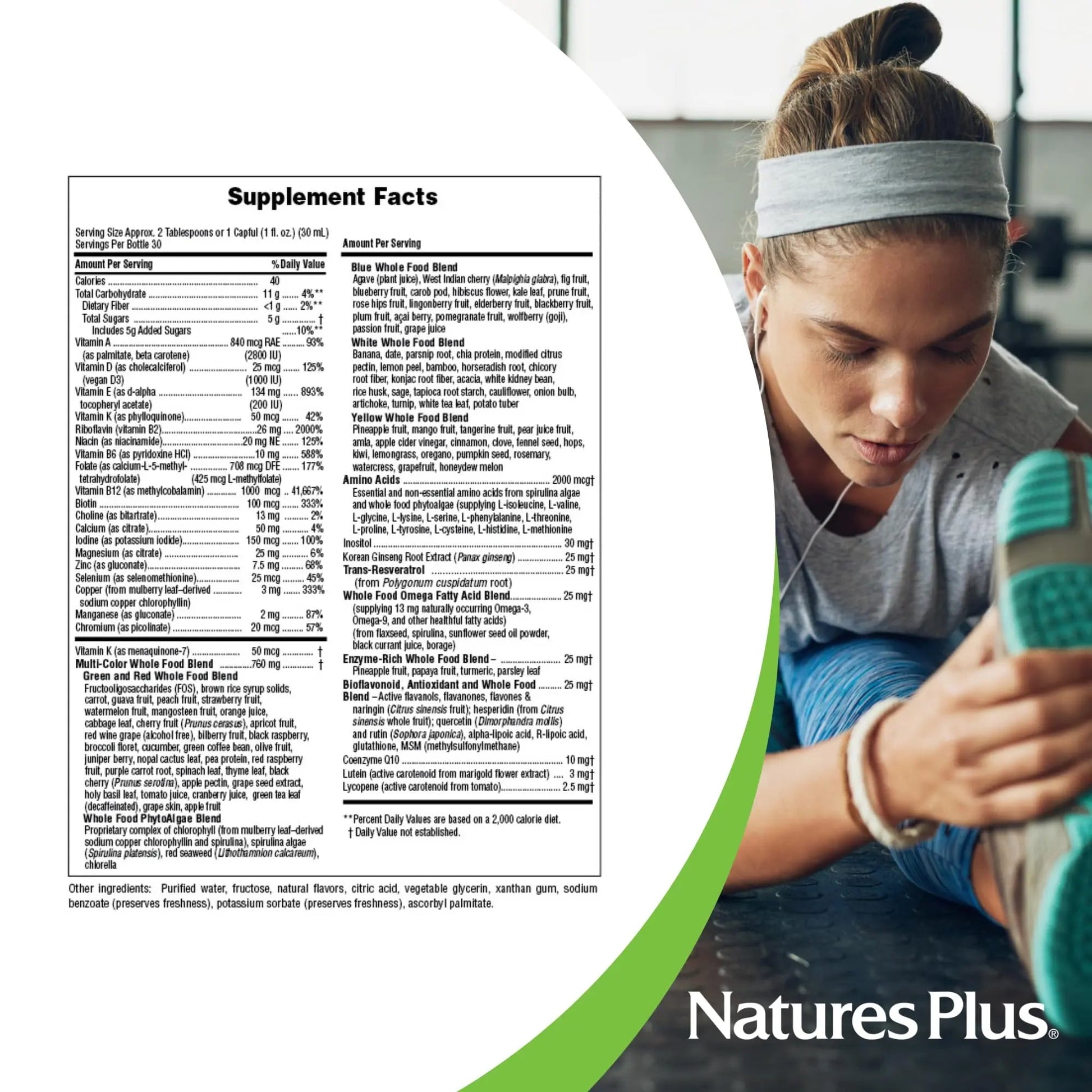 NaturesPlus Source of Life Gold Multivitamin Liquid - 30 oz - with Vitamins D3, B12 & K2 - Blood, Bone & Immune Support - Vegetarian & Gluten Free - 30 Servings NaturesPlus uk supplements