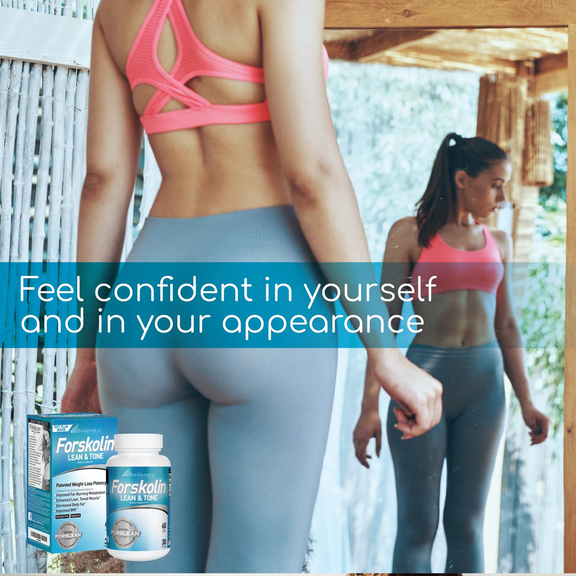 BioGenetic Labs Forskolin Lean & Tone - Weight Loss Pills - Body Toning Formula Fat Burner BioGenetic Laboratories uk supplements