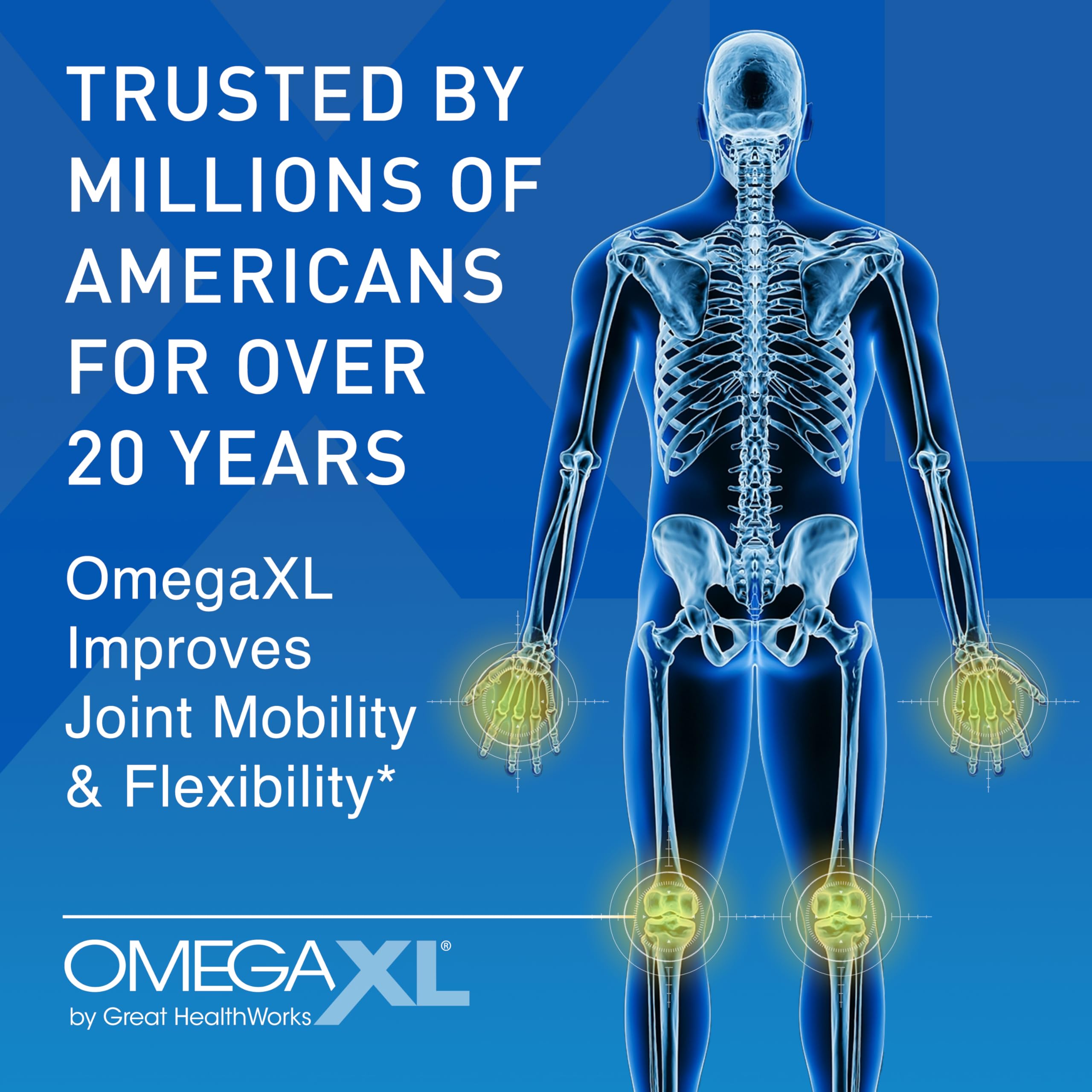OmegaXL Powerful Joint and Muscle Support Supplement (60 Count) & TurmericXL (30 Count) OmegaXL uk supplements