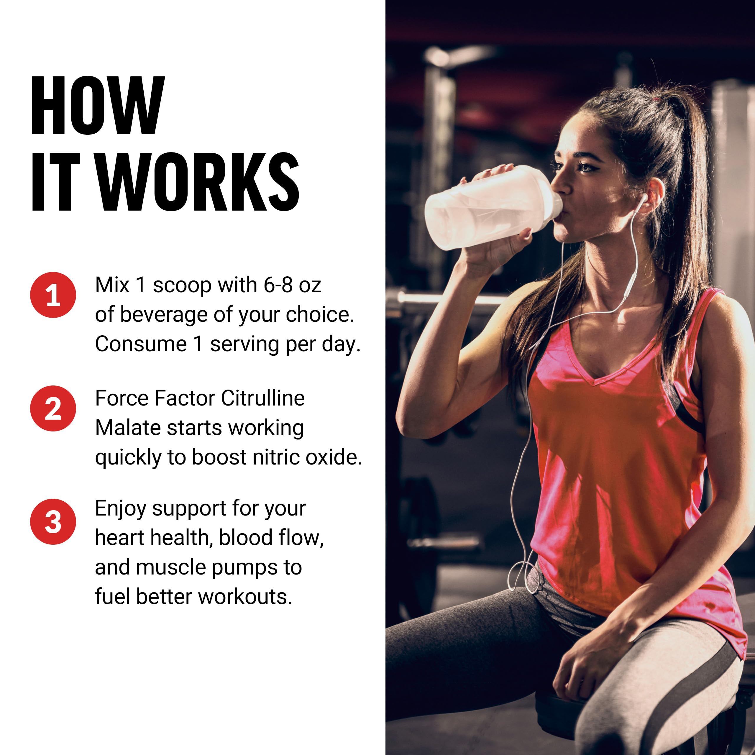 FORCE FACTOR Citrulline Malate 2:1, L Citrulline Supplement for Men to Boost Nitric Oxide Force Factor uk supplements