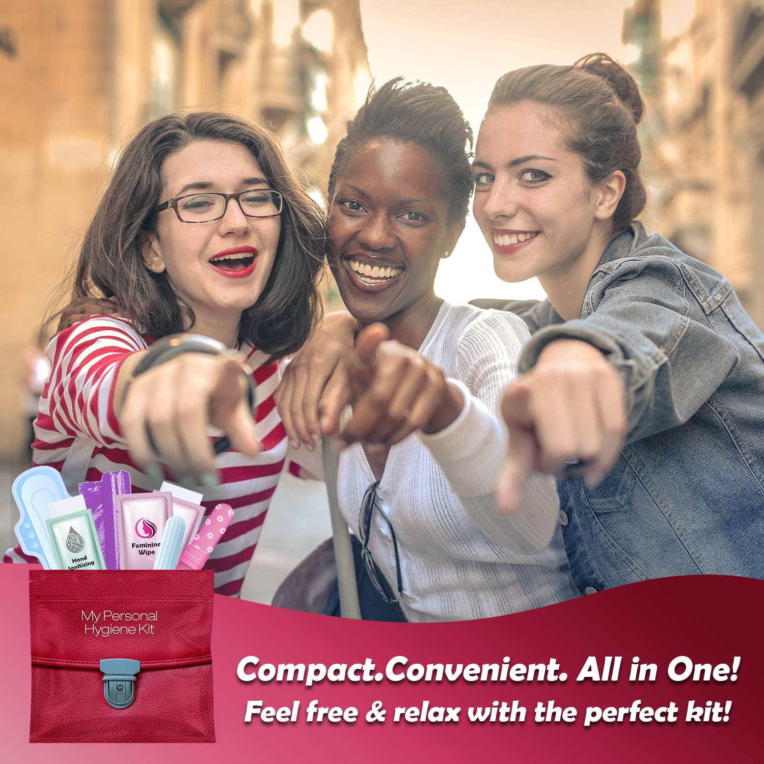 Menstrual Kit All-in-One | Convenience on The Go | Single Period Kit Pack for Travelling, Tweens pH Advantage uk supplements