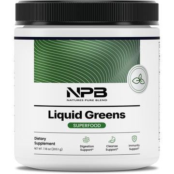Nature's Pure Blend Super Greens Powder – Organic Greens Superfood Powder Supplements for Green Juice & Smoothie – Probiotic - Drink Mix for Energy Wellness and Digestion (Matcha Flavor, 30 Servings) Nature's Pure Blend uk supplements