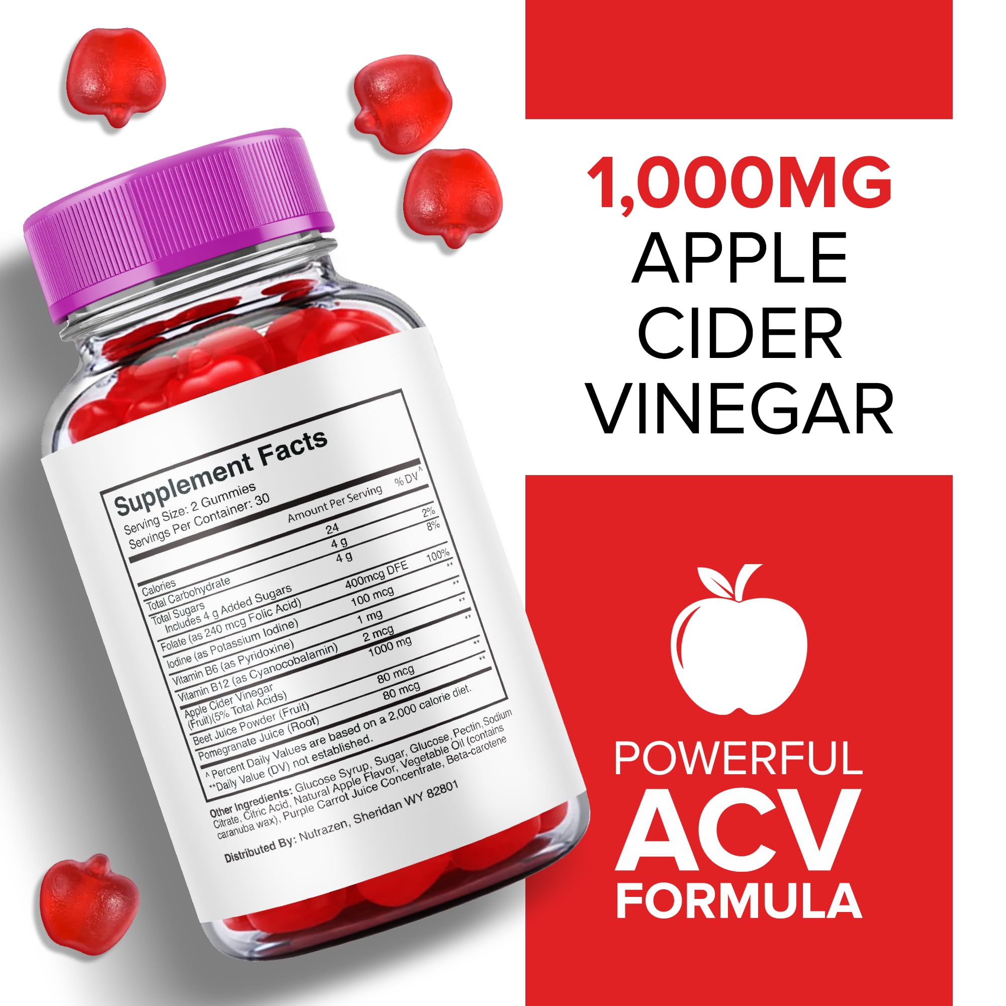 (5 Pack) Nutrizen Keto Acv Gummies - Official Formula - Nutrizen Keto + Acv Gummies Healthly uk supplements