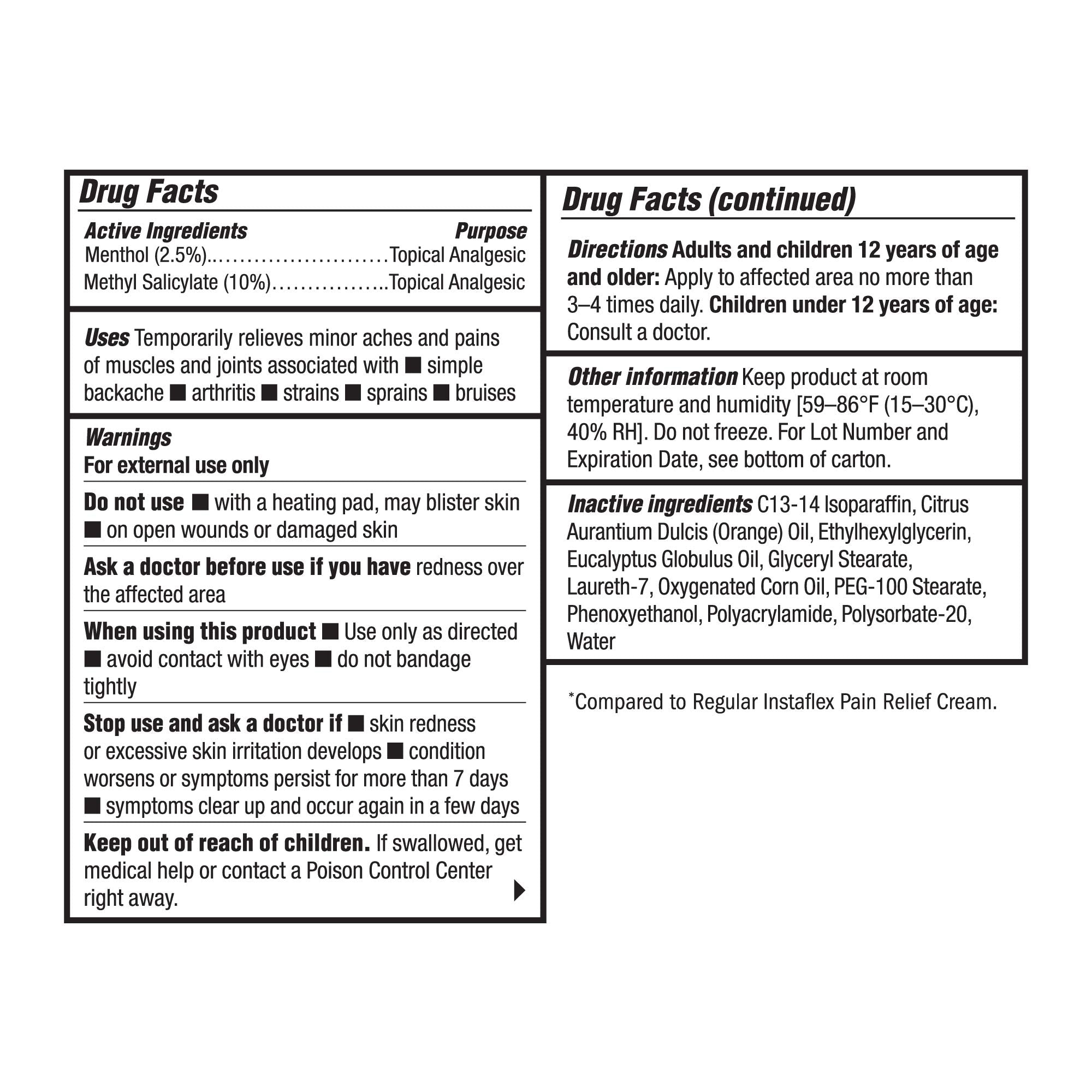 Healthy Directions Instaflex Extra Strength Pain Relief Cream, with 2X The Pain-Fighting Ingredients, Rubs Out Your Toughest Muscle & Joint Pain (2 oz) Instaflex uk supplements