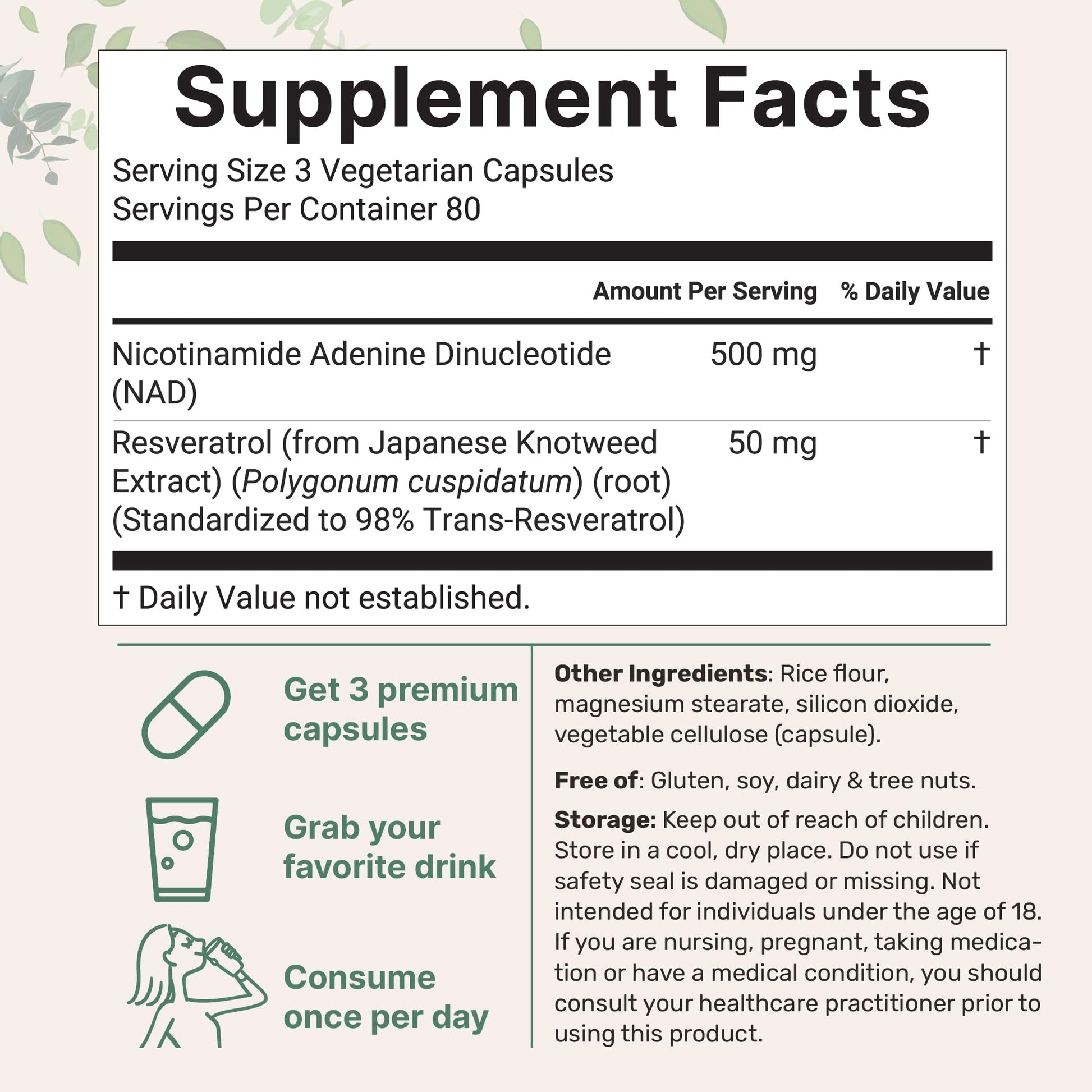 Micro Ingredients NAD+ 500mg with Resveratrol, 240 Veggie Capsules | 2-in-1 NAD Supplement for Women & Men | NMN Pathway Alternative | Non-GMO, Gluten Free Micro Ingredients uk supplements