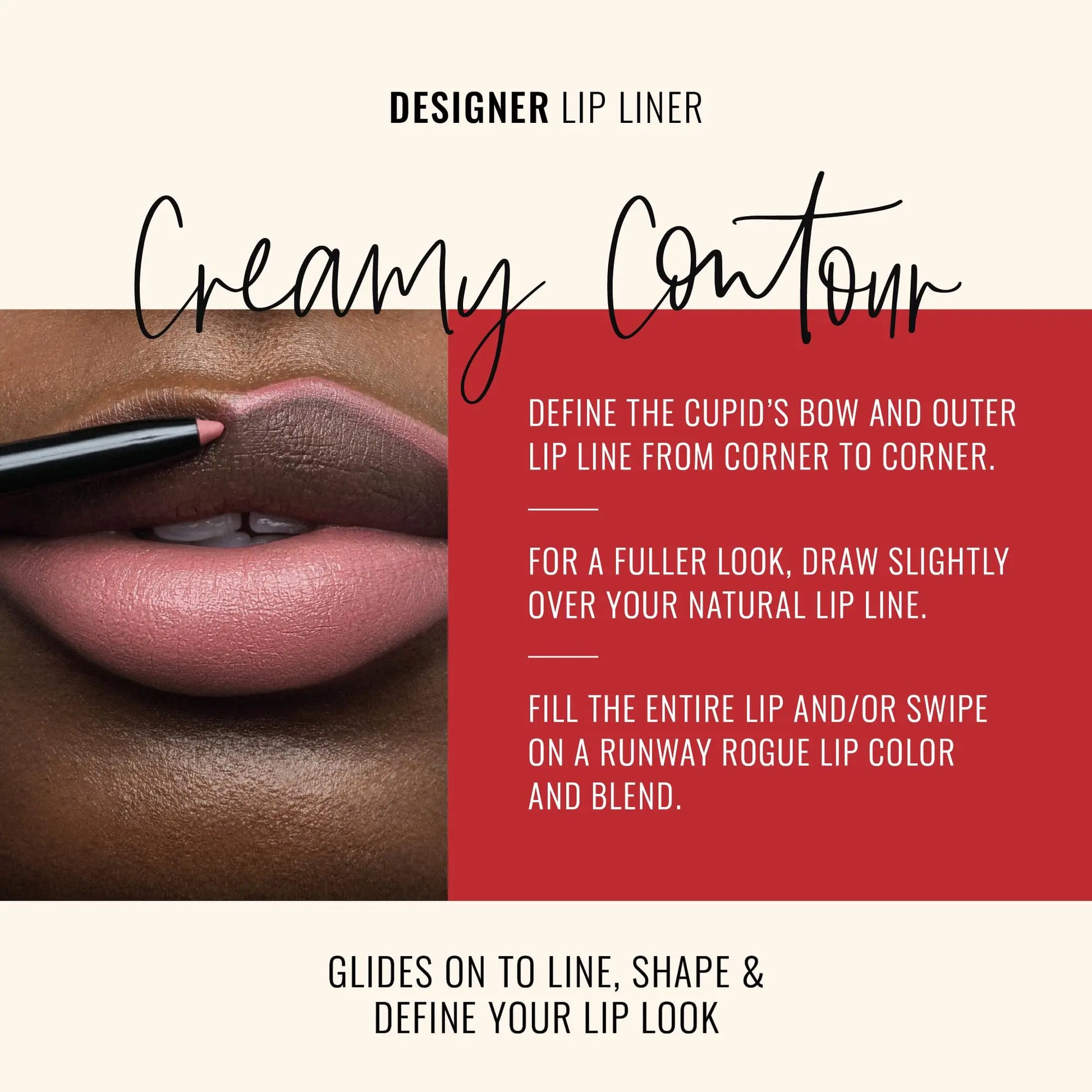 Runway Rogue Designer Liner Lip Pencil, Matte Cool Berry-Rose Lip Liner Pencil and Lip Liner Sharpener, ‘Camera Ready’ Runway Rogue uk supplements