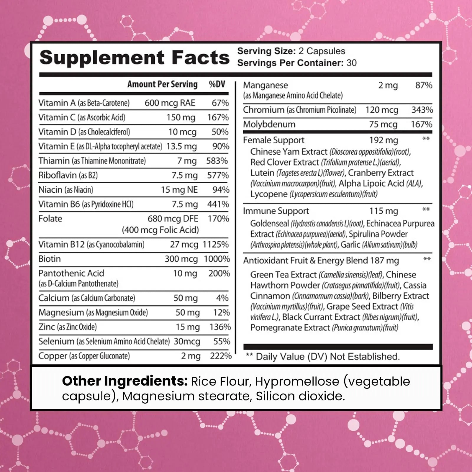 Women's Multivitamin – Complete Multivitamin for Women 50+ with Essential Vitamins A, B, C, D, E, Calcium & Iron – Supports Energy MAX FIT uk supplements