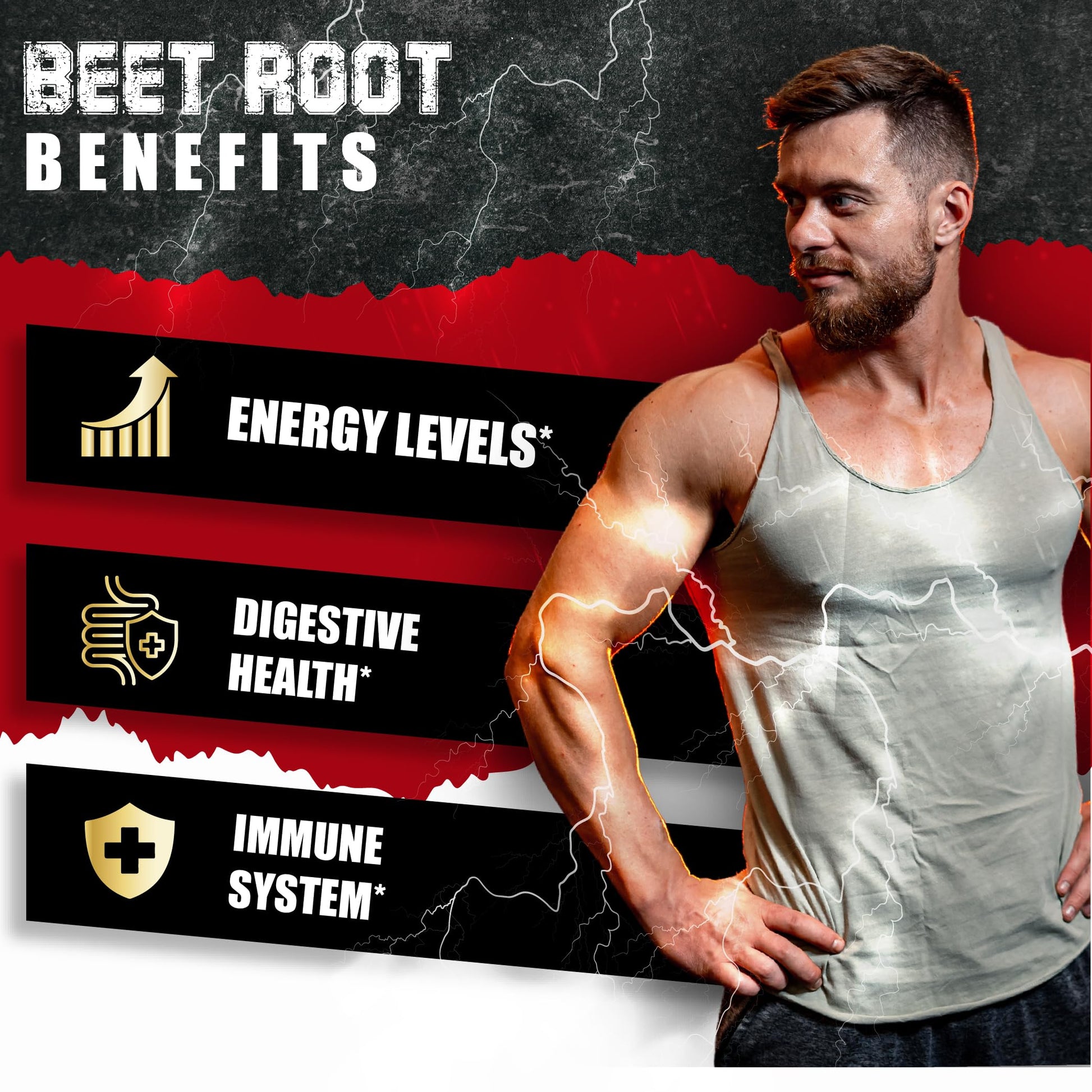 Beet Root Capsules - Green Tea, Red Spinach, Ginseng, Black Pepper - 90 Count - Supports Digestive, Immune System, Energy Levels - 3 Month Supply BMVINVOL uk supplements