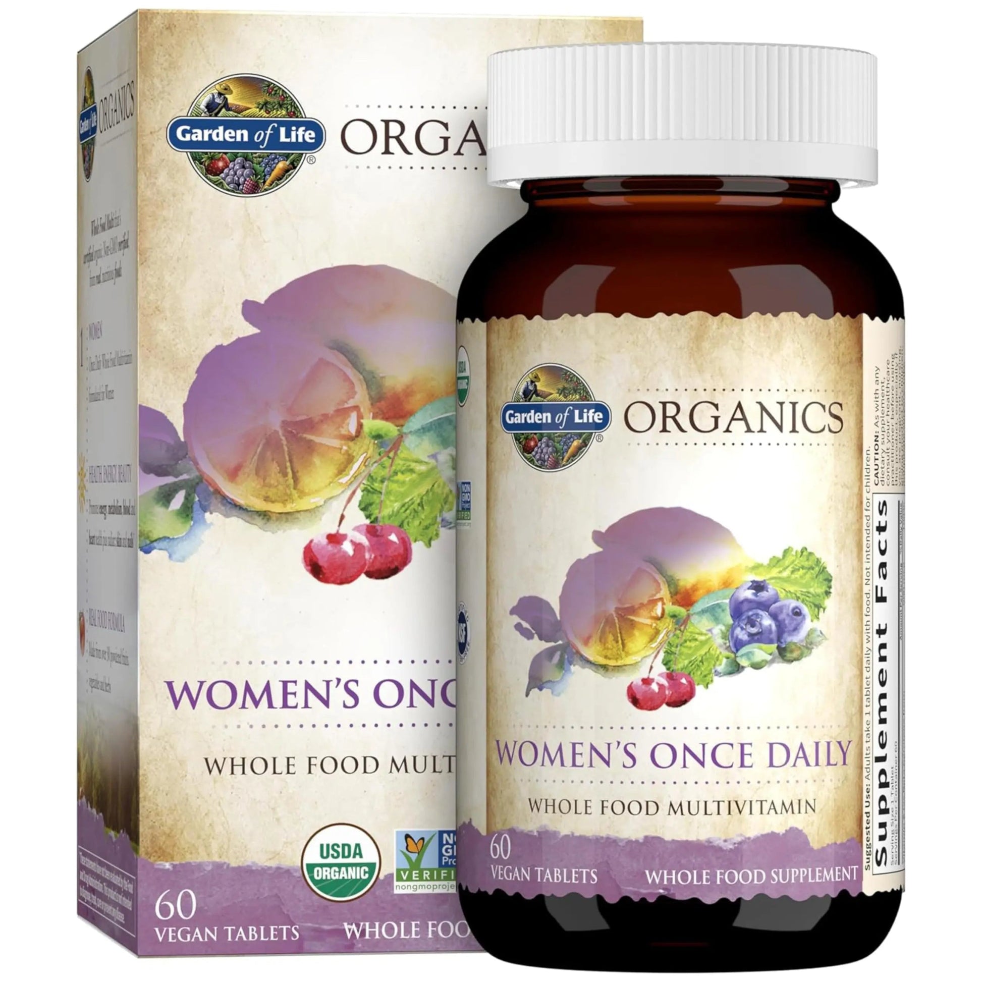 Garden of Life Organics Multivitamin for Women - Women's Once Daily Multi - Whole Food Multi with Iron,Biotin,Vegan Organic Womens Multivitamin Garden of Life uk supplements