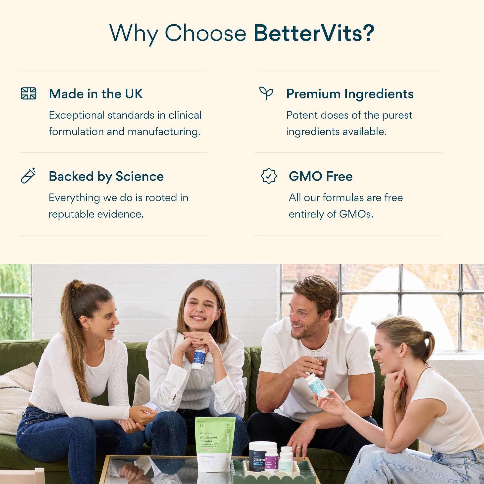 Bettervits Magnesium Glycinate Complex with Citrate Malate Zinc & Vitamin D3 | High Absorption Pure Magnesium 225mg Supplement Chelated Formula for Muscle Relaxation, Sleep Support – 60 Capsules Bettervits uk supplements