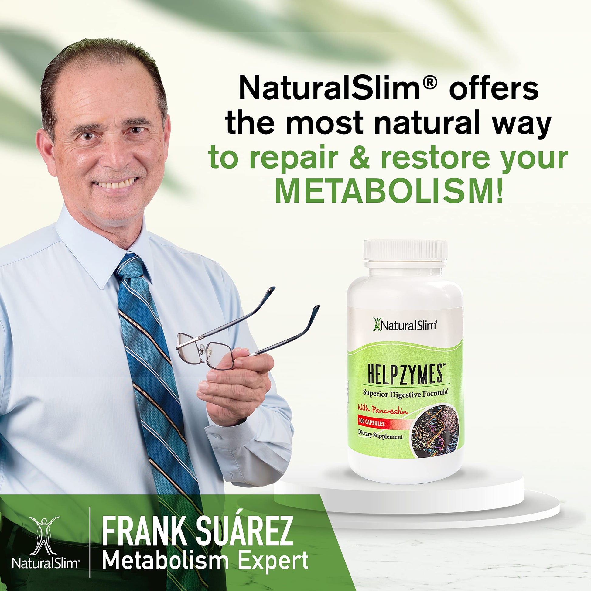 NaturalSlim Helpzymes Digestive Enzymes for Digestion, Bloating, Gas Reli NaturalSlim uk supplements