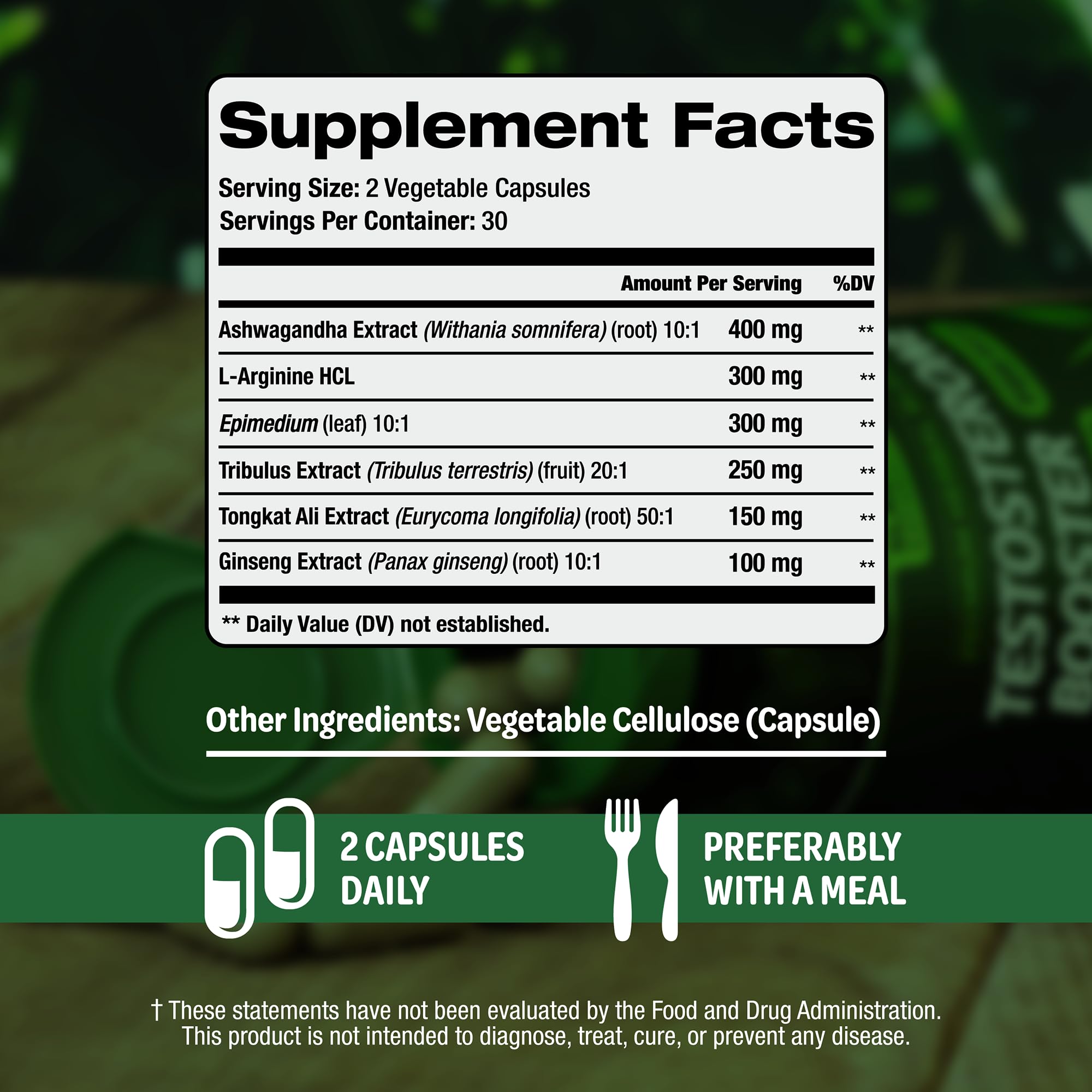 Testosterone Booster Supplement for Men - Male Enhancing Test Boost - Ashwagandha, L-Arginine, Tongkat Ali, Tribulus + More - Workout, Build Muscle, Strength, Energy & Performance - 2 Month Supply SLADAK NATURALS ㅤ uk supplements