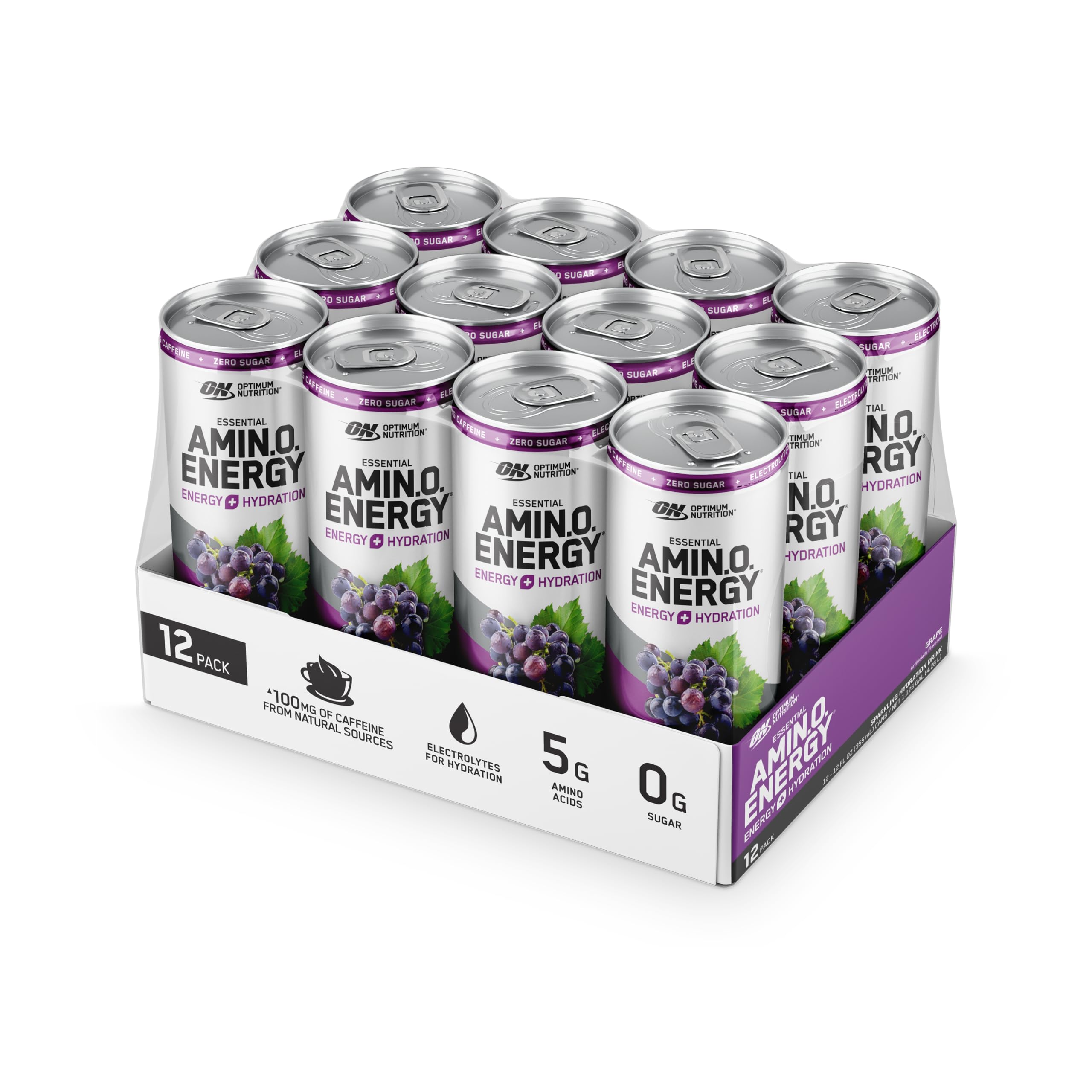 Optimum Nutrition Amino Energy Sparkling Hydration Drink, Electrolytes, Caffeine Optimum Nutrition uk supplements