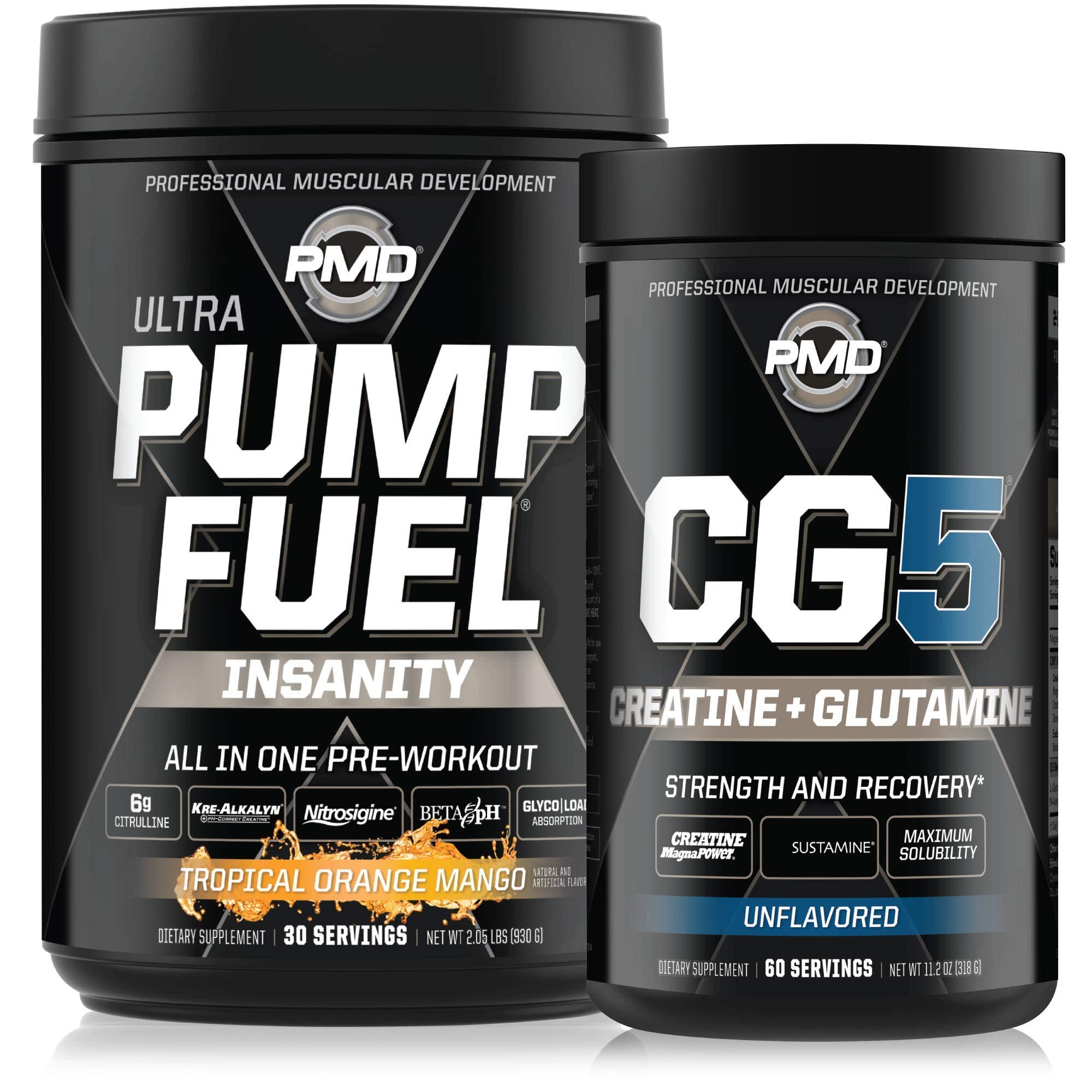 PMD Sports Ultra Pump Fuel Insanity - Pre Workout - Tropical Orange Mango (30 Servings) PMD uk supplements