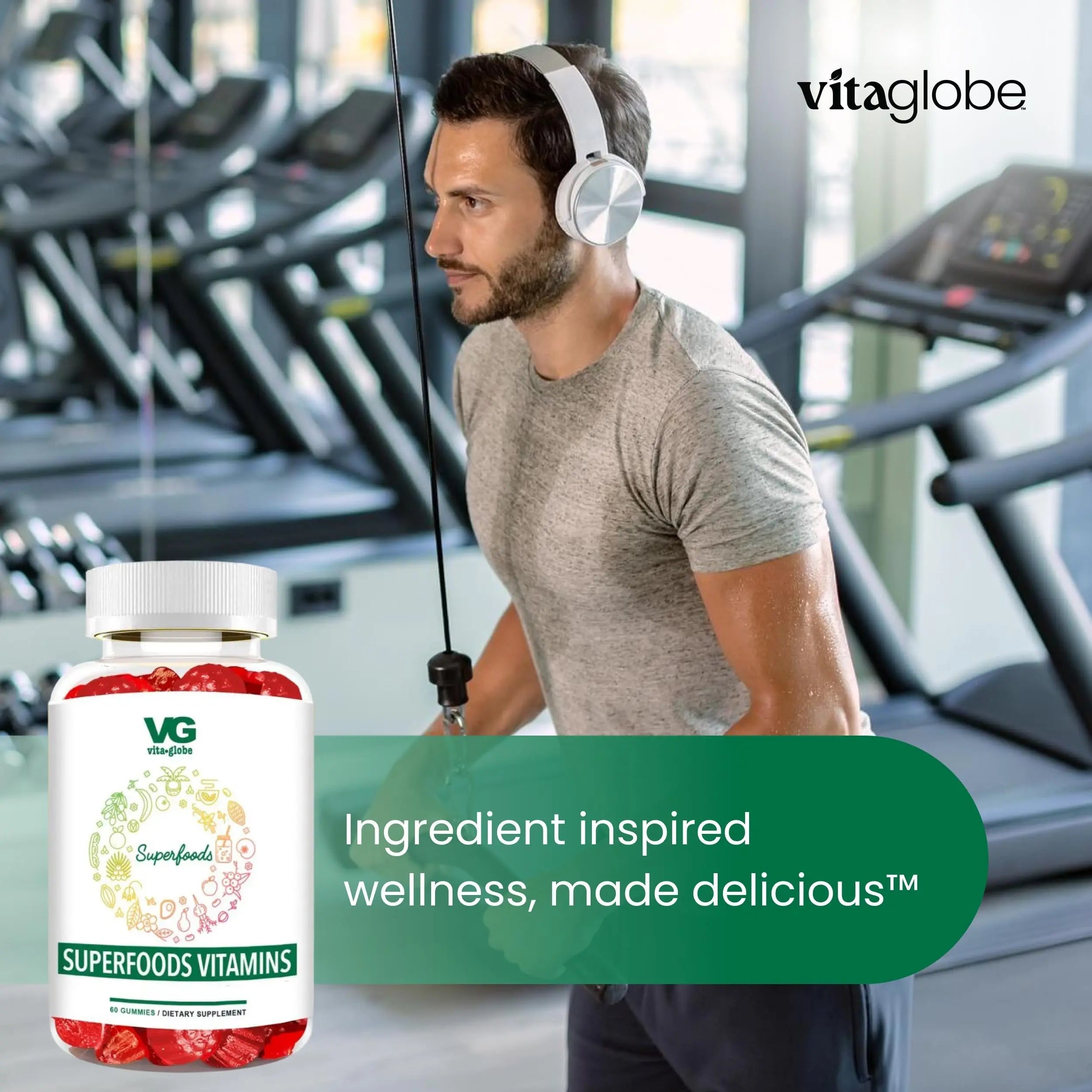 VITA GLOBE Superfood Gummy Vitamins – Immune Health & Antioxidant Support – Daily Wellness Gummies for Adults & Kids – Vegan VITA GLOBE uk supplements