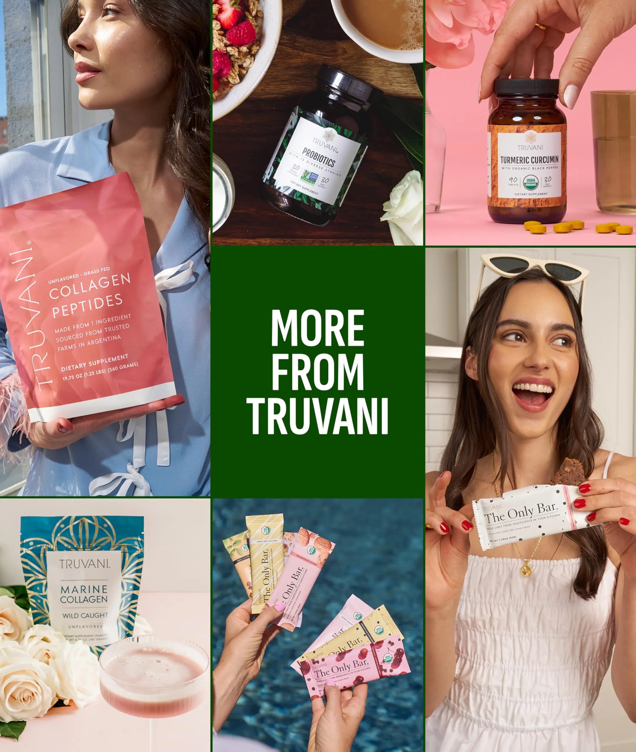 Truvani Protein + Greens Supplement | Spinach, Kale & Broccoli | 10g Organic Plant Based Protein | 20 Servings | USDA Organic | Gluten & Dairy Free Truvani uk supplements