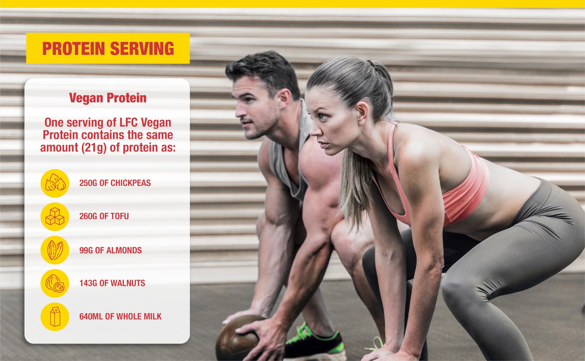 LFC Vegan Protein Powder Banana Caramel Flavour 680g 100% Vegan Protein Powder 21g High Protein, Vector Consumer uk supplements