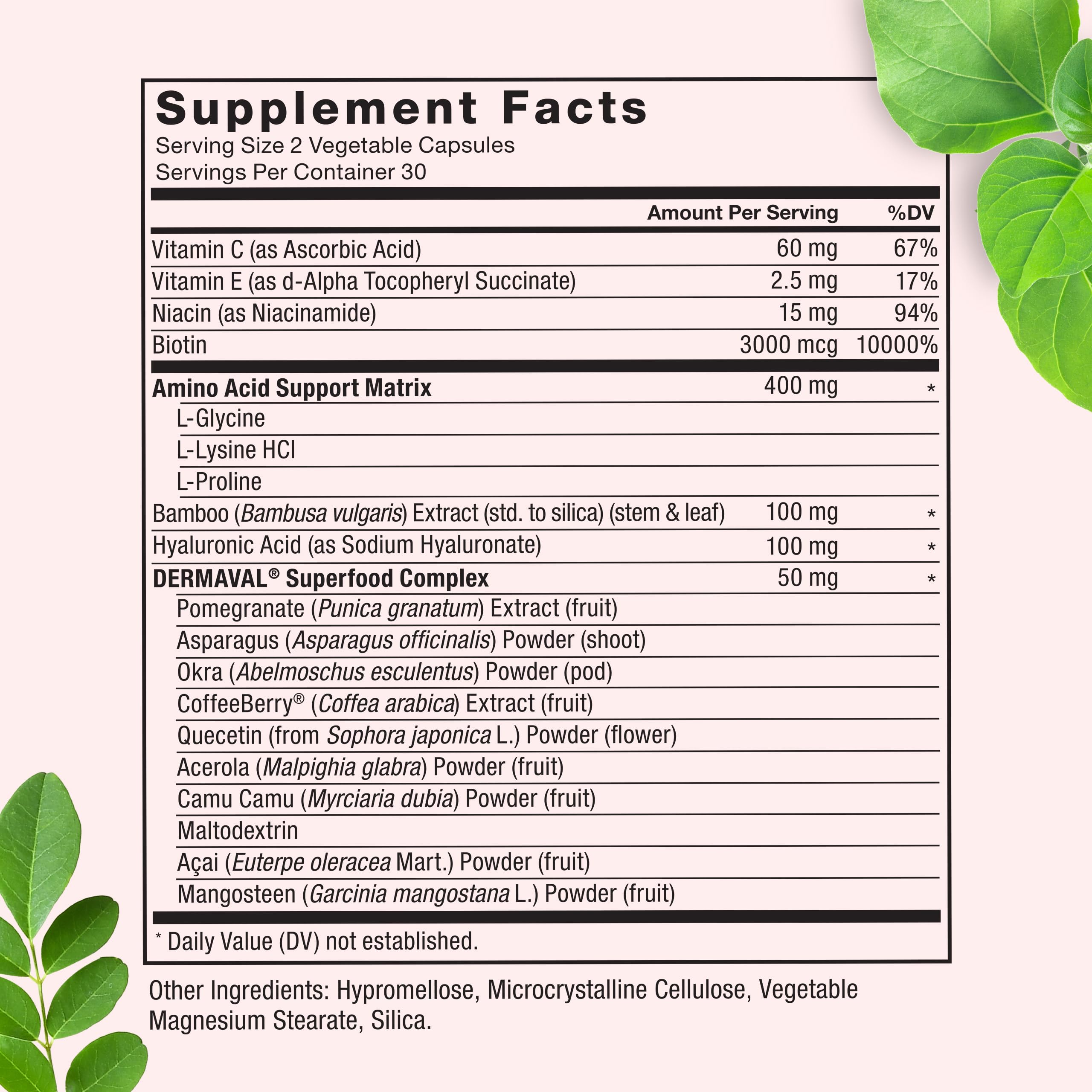 Force Factor Collagen Boosting Superfoods, Vegan Collagen Booster with Hyaluronic Acid, Biotin, Bamboo, Amino Acids & Vitamins for Hair, Skin, and Nails, Strengthener and Skin Supplement, 60 Capsules Force Factor uk supplements