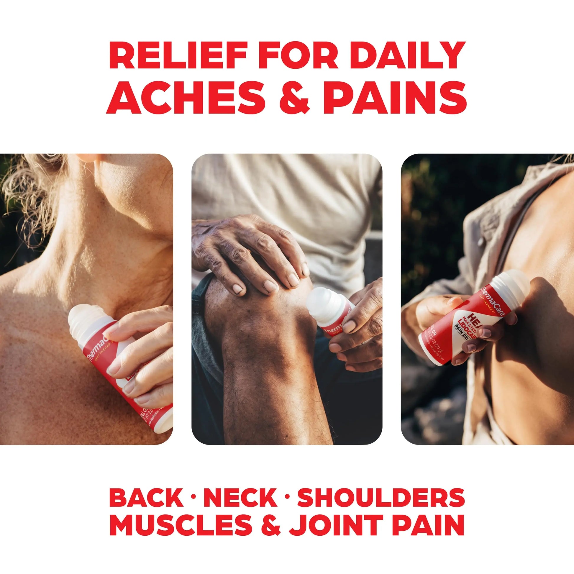 ThermaCare Heat + Max Strength 4% Lidocaine Roll-On - Dual Action Pain Relief with Patented Heatwave Technology - Targeted No-Mess Relief for Back, Neck, Muscles, & Joints ThermaCare uk supplements